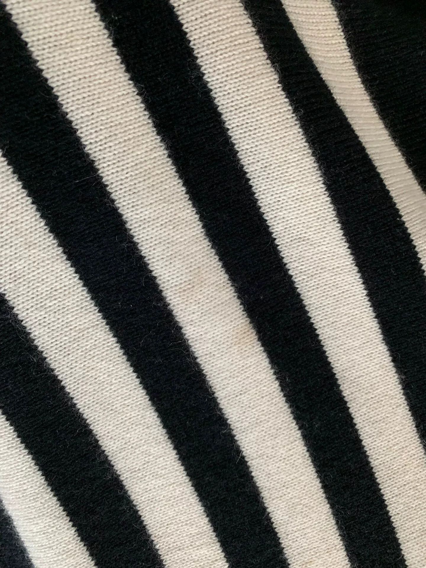Saint Laurent Paris Saint Laurent Black and Ivory Stripe Sweater Size S / US 4 / IT 40 - 2 Thumbnail