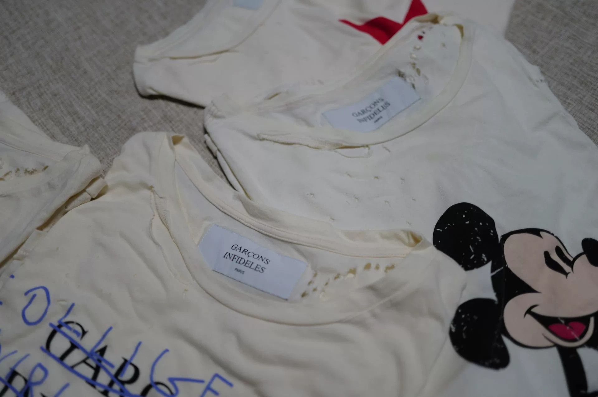 GARCONS INFIDELES Garcons Infideles Distressed T-Shirt Size US S / EU 44-46 / 1 - 2 Thumbnail