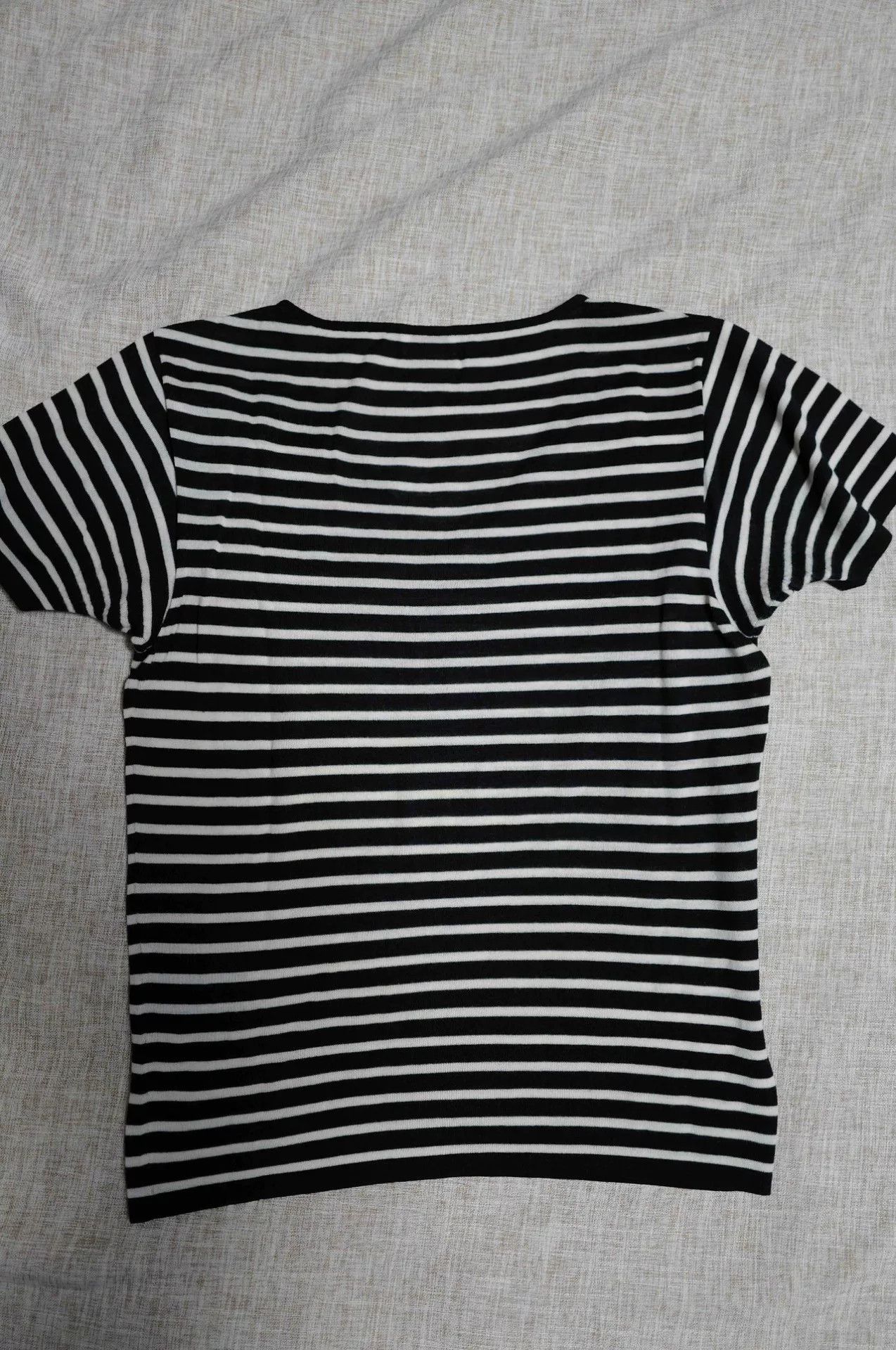 Saint Laurent Paris Saint Laurent Striped Merino Wool Pocket Tee Size US S / EU 44-46 / 1 - 2 Thumbnail