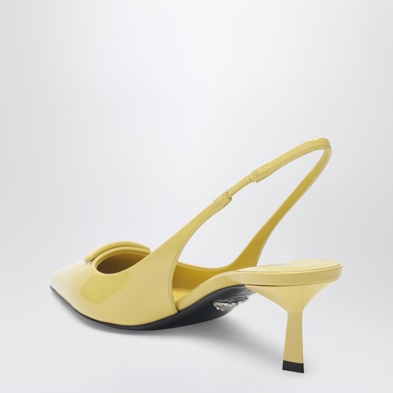 Prada Prada Pineapple-Coloured Patent Leather Slingback Pumps Size US 7 / IT 37 - 2 Thumbnail
