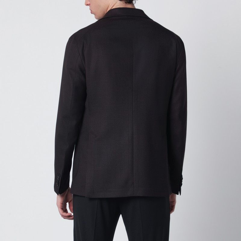 Tagliatore Tagliatore Brown Wool Single-Breasted Jacket Size US L / EU 52-54 / 3 - 2 Thumbnail