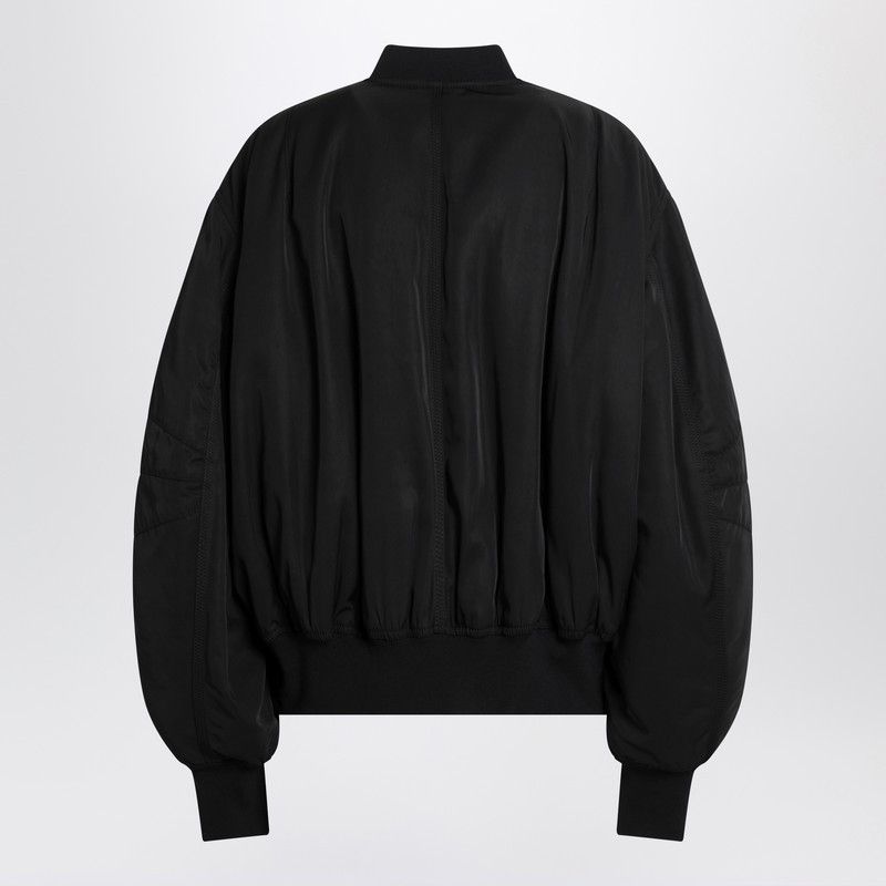 The Attico The Attico Black Zip Bomber Jacket Size M / US 6-8 / IT 42-44 - 2 Thumbnail