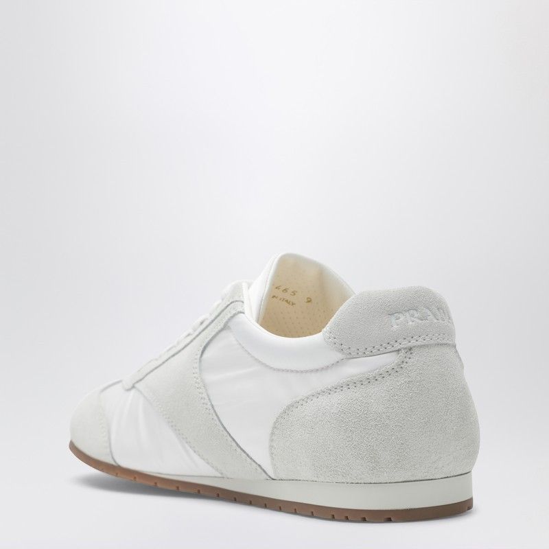 Prada Prada White Fabric And Suede Sneakers Size US 9 / EU 42 - 2 Thumbnail