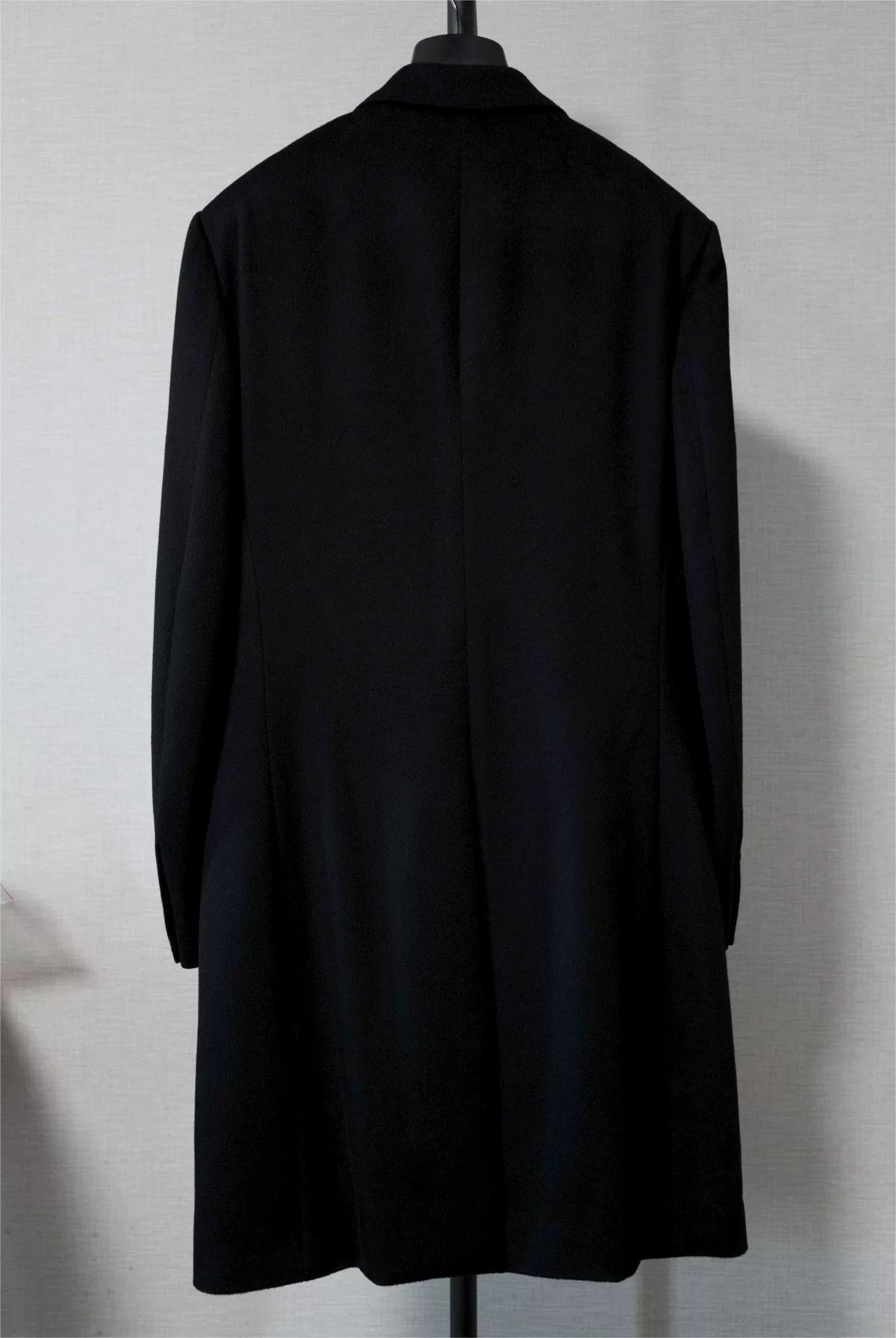 Dior Dior Homme Black Cashmere Overcoat Size US M / EU 48-50 / 2 - 2 Thumbnail