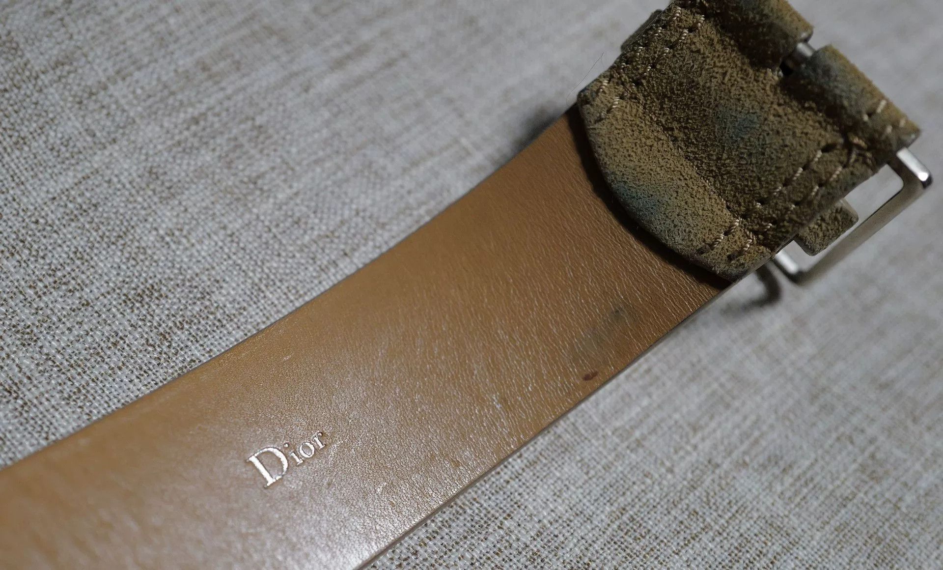 Dior Dior Homme Suede Belt with Silver Buckle Size ONE SIZE - 4 Thumbnail
