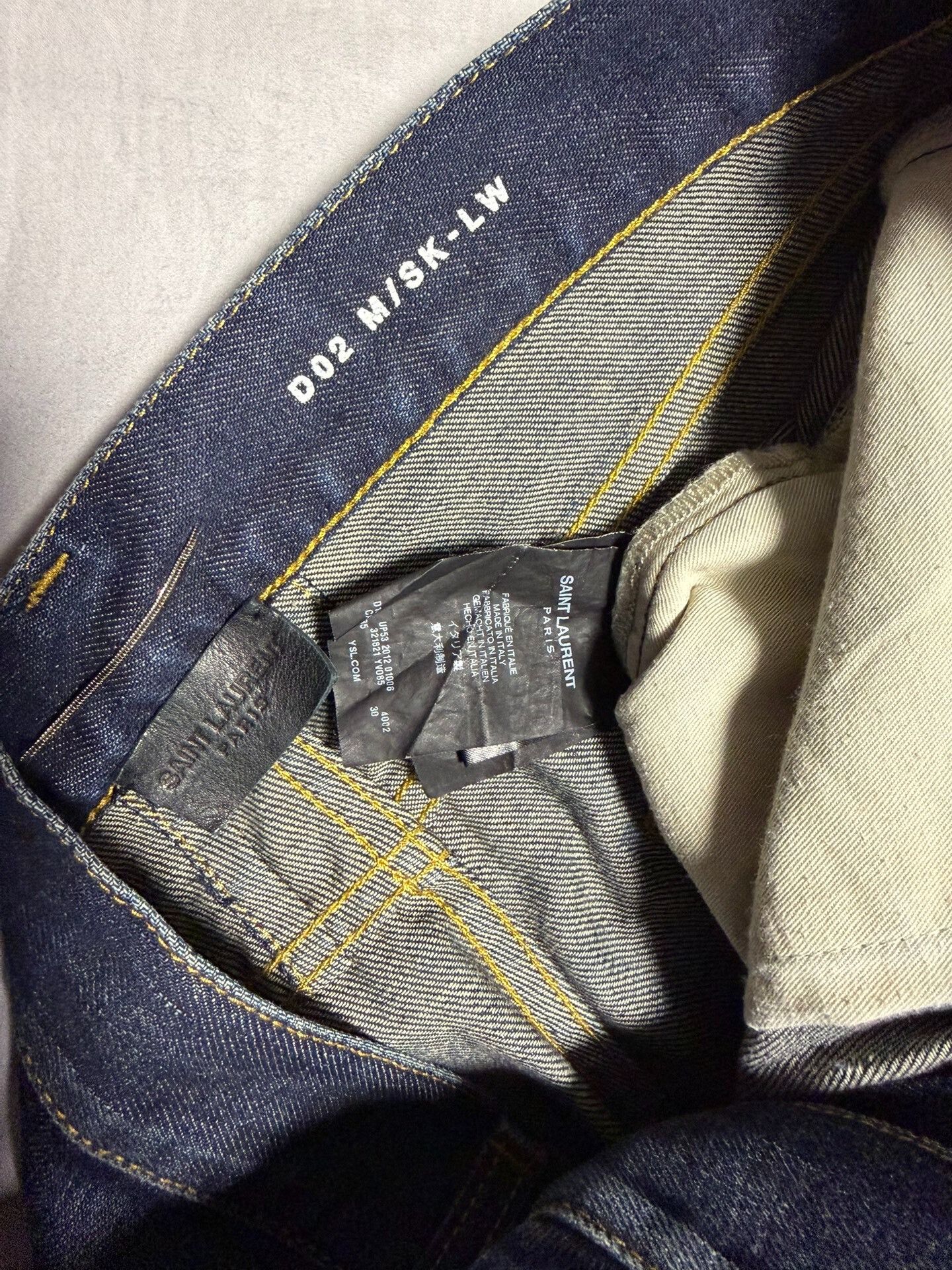 Saint Laurent Paris Saint Laurent Blue Distressed Denim Jeans Size US 30 / EU 46 - 3 Thumbnail