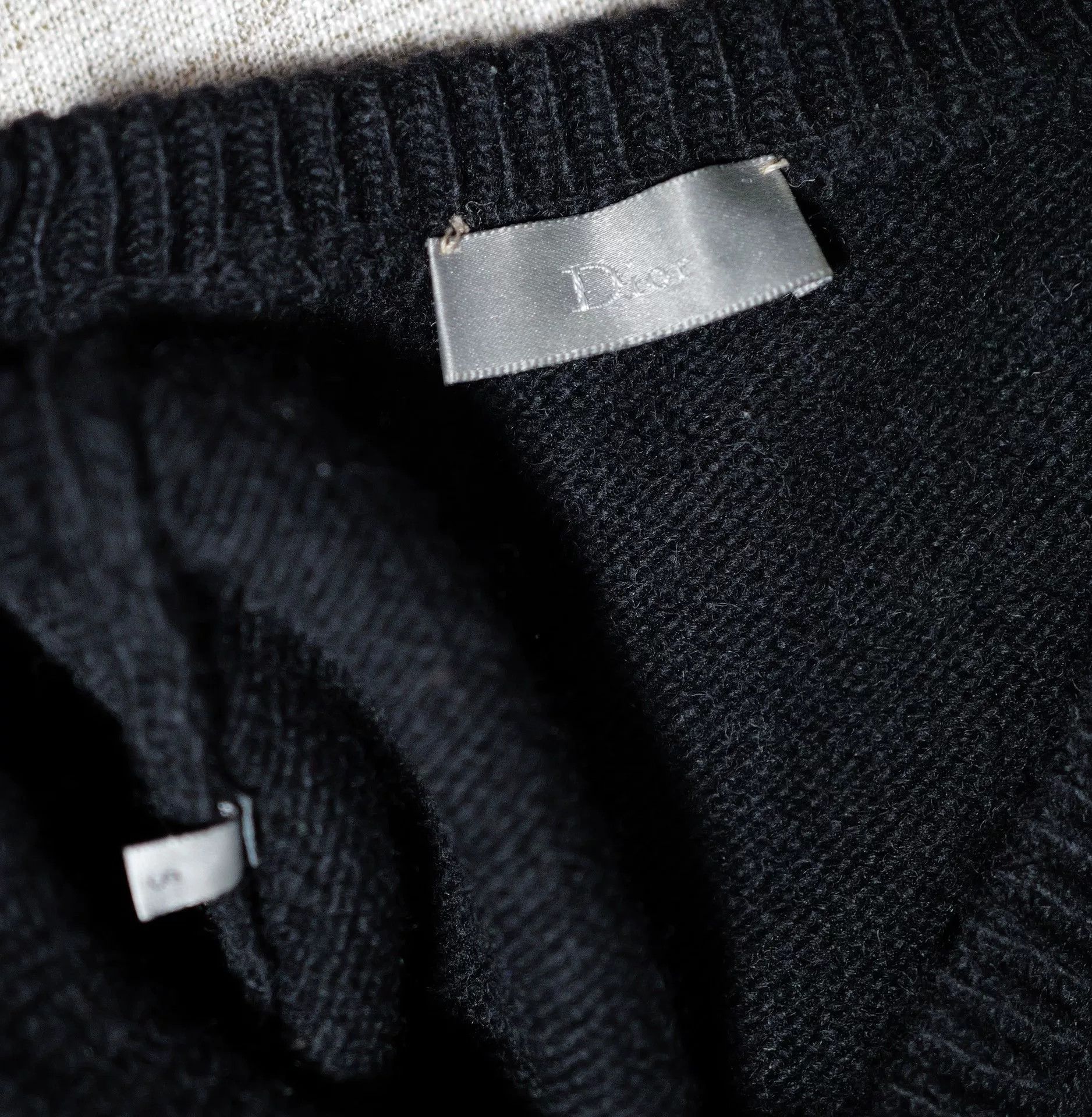 Dior Dior Homme Black Sequined Knit Sweater Size US S / EU 44-46 / 1 - 3 Thumbnail