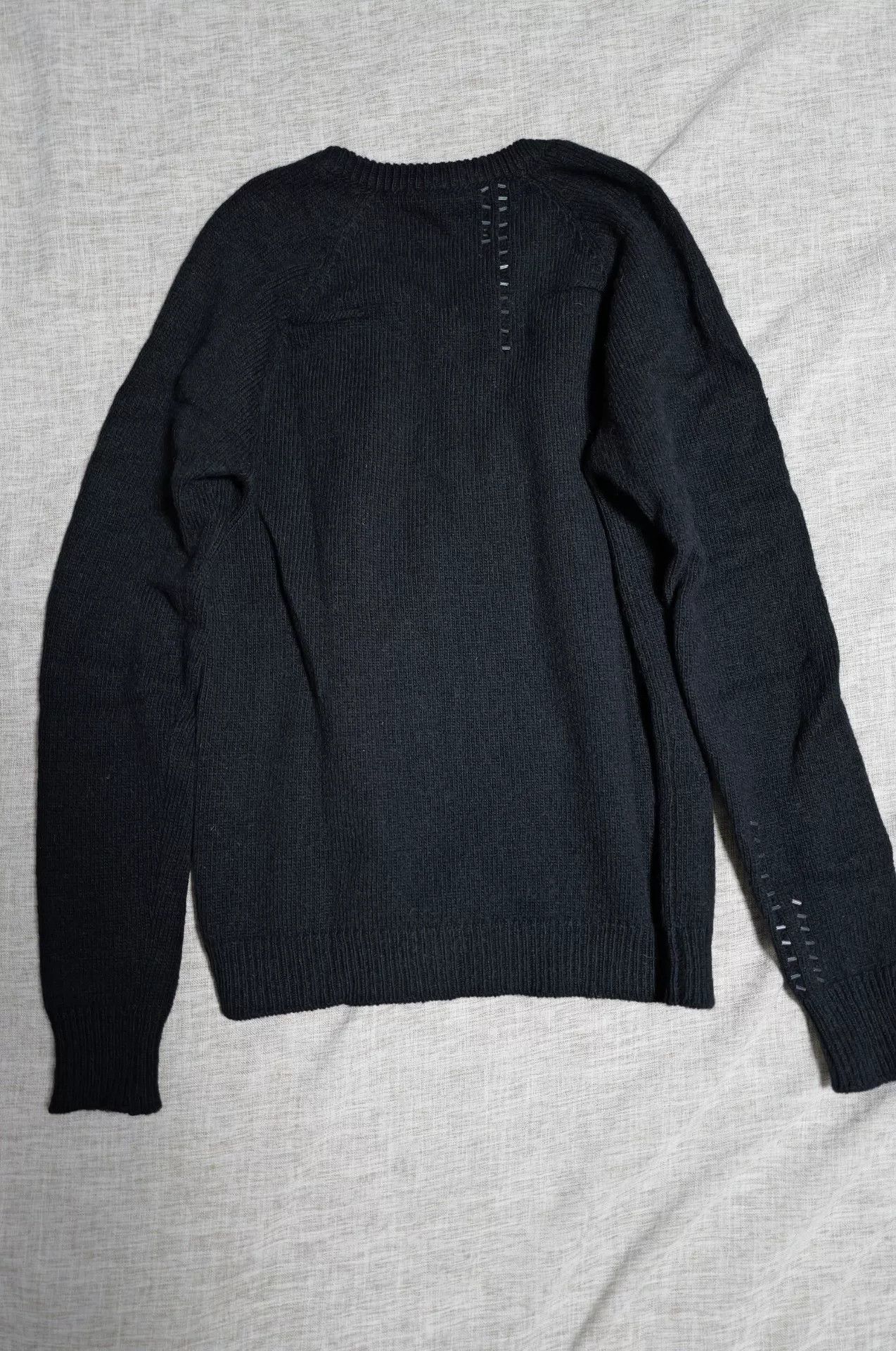 Dior Dior Homme Black Sequined Knit Sweater Size US S / EU 44-46 / 1 - 2 Thumbnail