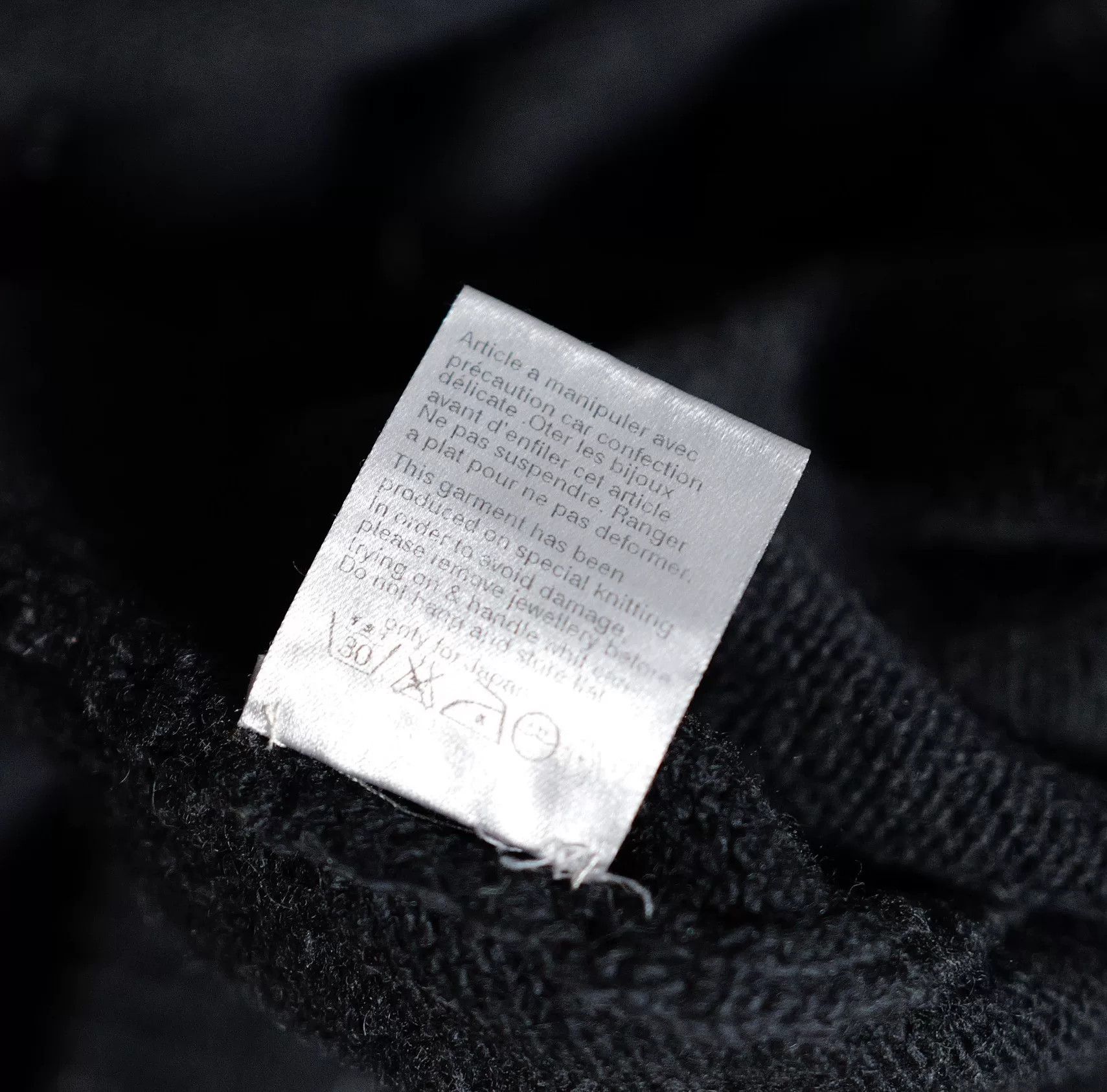 Dior Dior Homme Black Sequined Knit Sweater Size US S / EU 44-46 / 1 - 4 Thumbnail