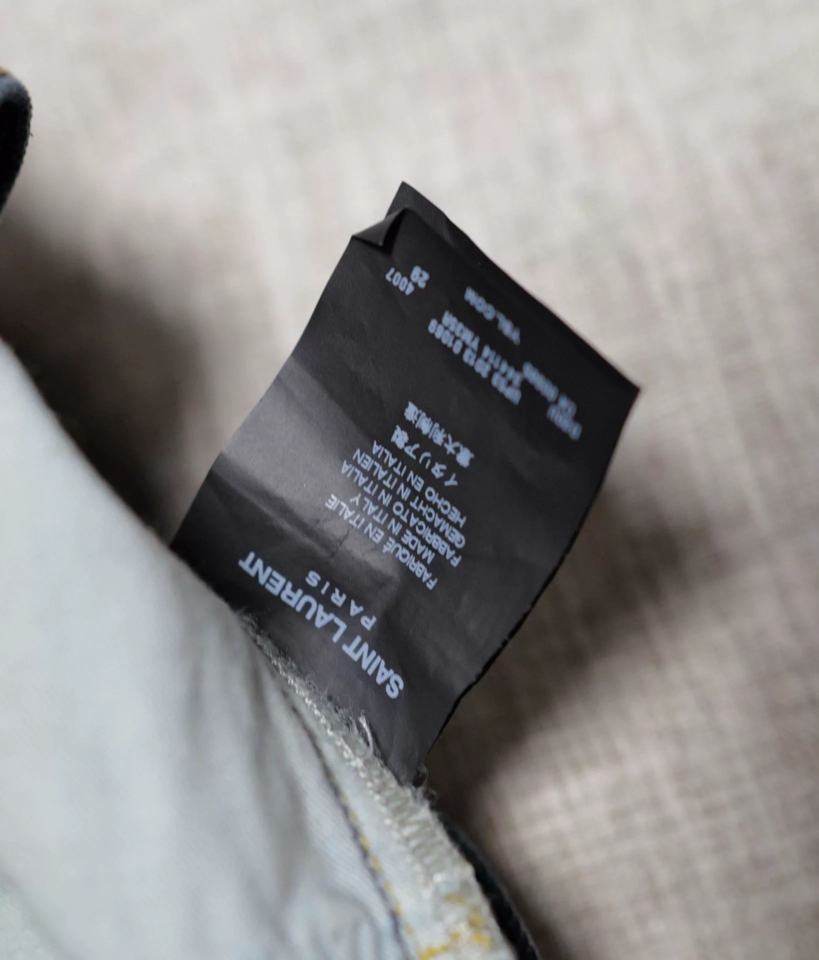 Saint Laurent Paris Saint Laurent Vintage Blue Denim Jeans Size US 29 - 3 Thumbnail