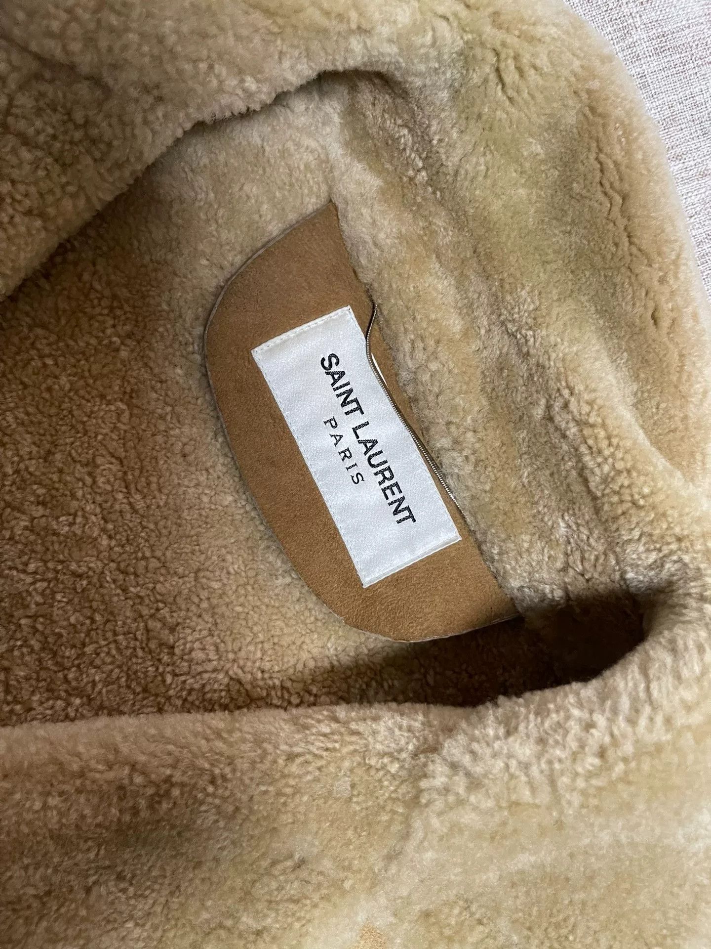 Saint Laurent Paris Saint Laurent Suede Shearling Coat Size US S / EU 44-46 / 1 - 3 Thumbnail