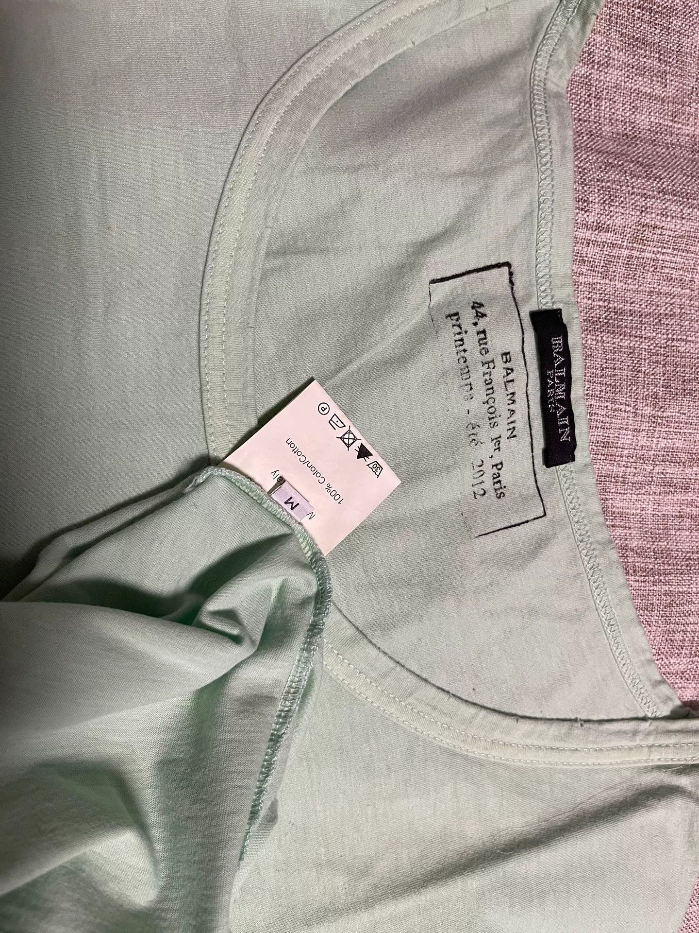Balmain Balmain Vintage Green T-Shirt Size M Size US M / EU 48-50 / 2 - 4 Thumbnail