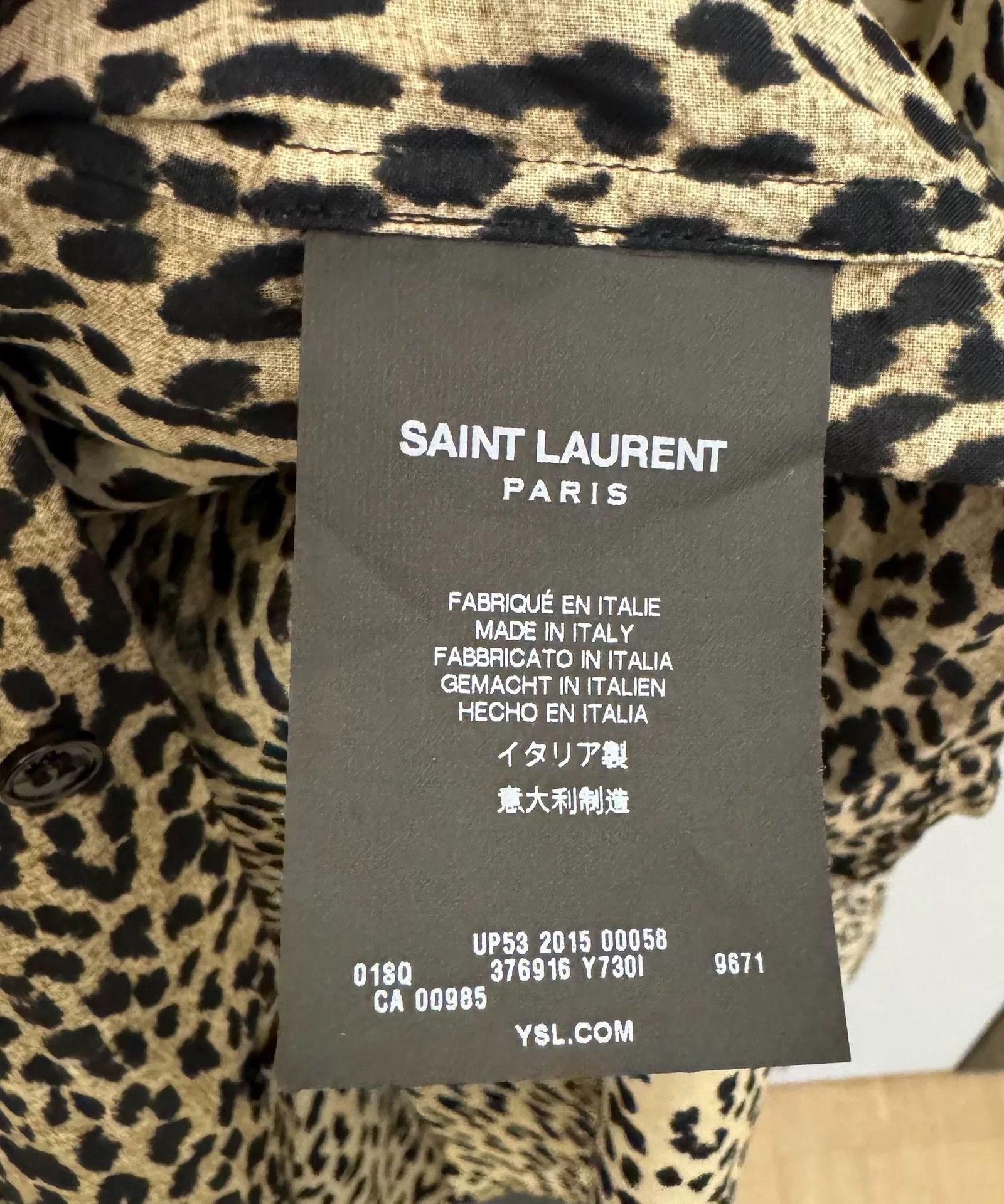Saint Laurent Paris Saint Laurent Leopard Print Shirt Size S / US 4 / IT 40 - 4 Thumbnail