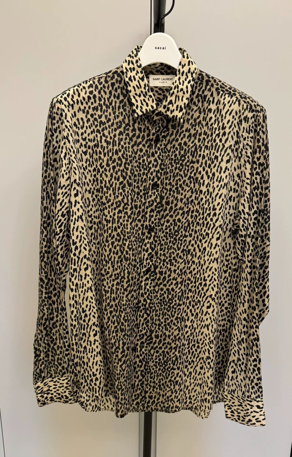Saint Laurent Paris Saint Laurent Leopard Print Shirt Size S / US 4 / IT 40 - 2 Thumbnail