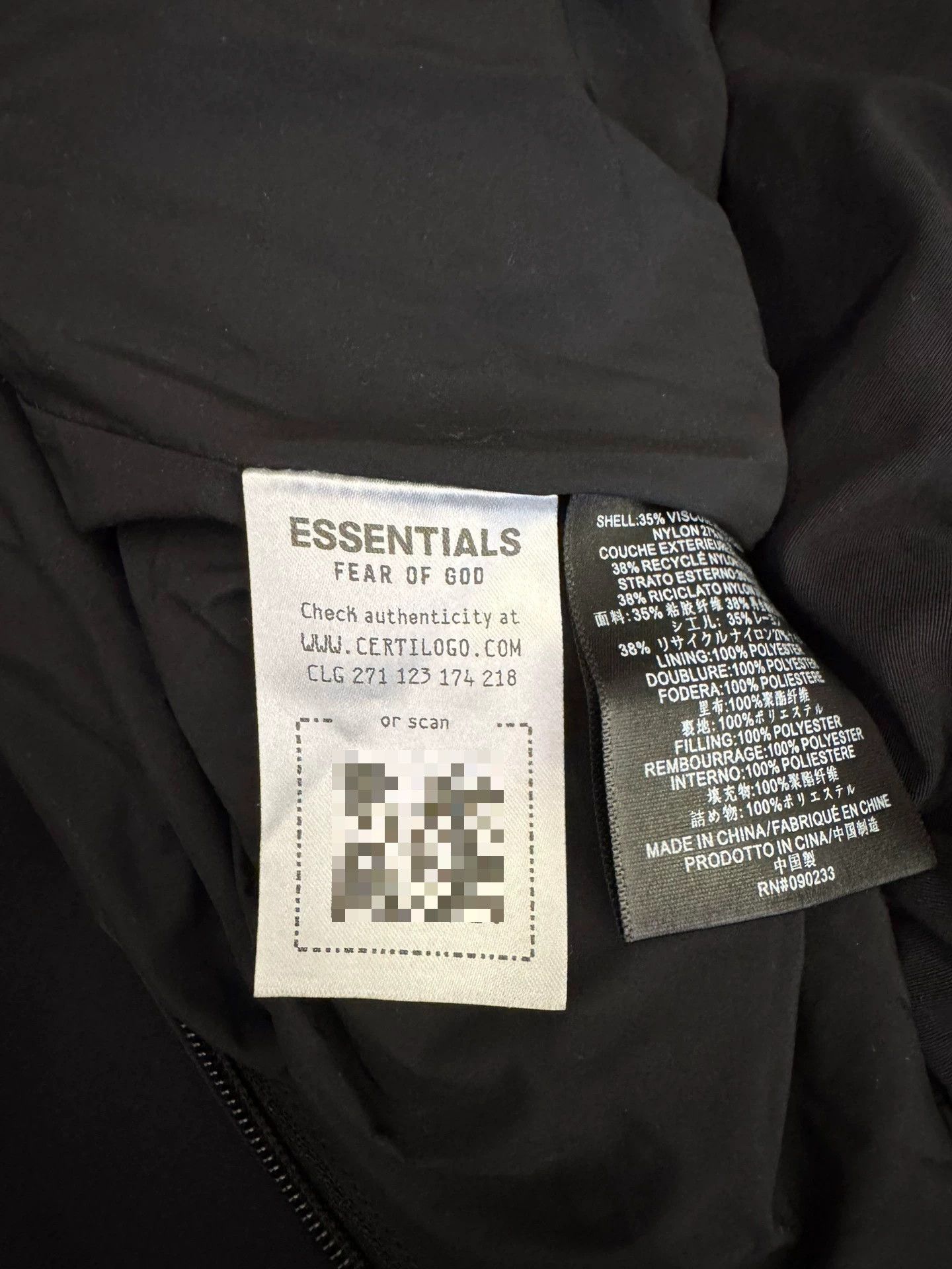 Essentials Fear of God Essentials Black Hoodie Jacket Size US M / EU 48-50 / 2 - 6 Thumbnail