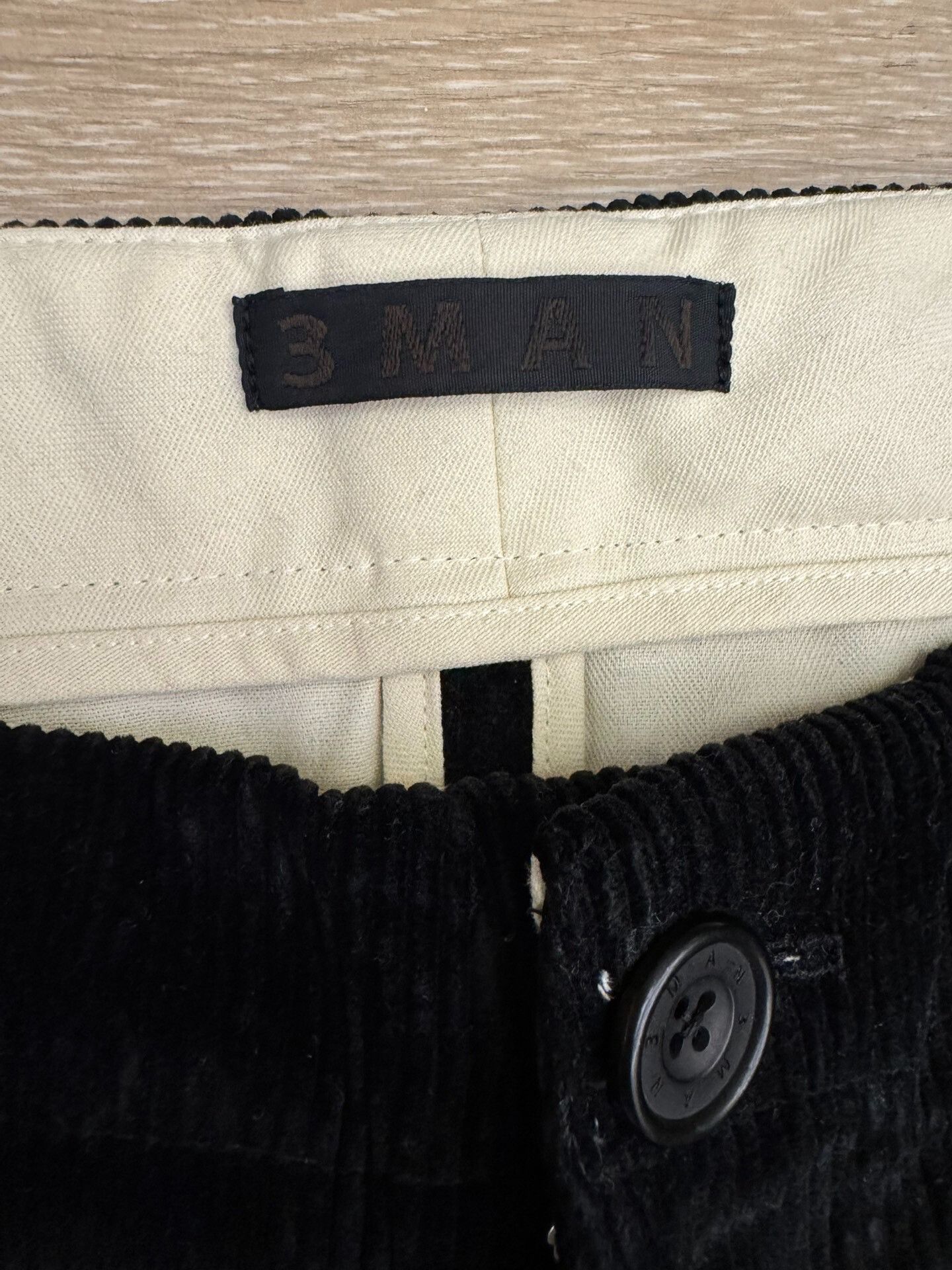 3MAN Black Corduroy Trousers by 3MAN Size US 30 / EU 46 - 3 Thumbnail