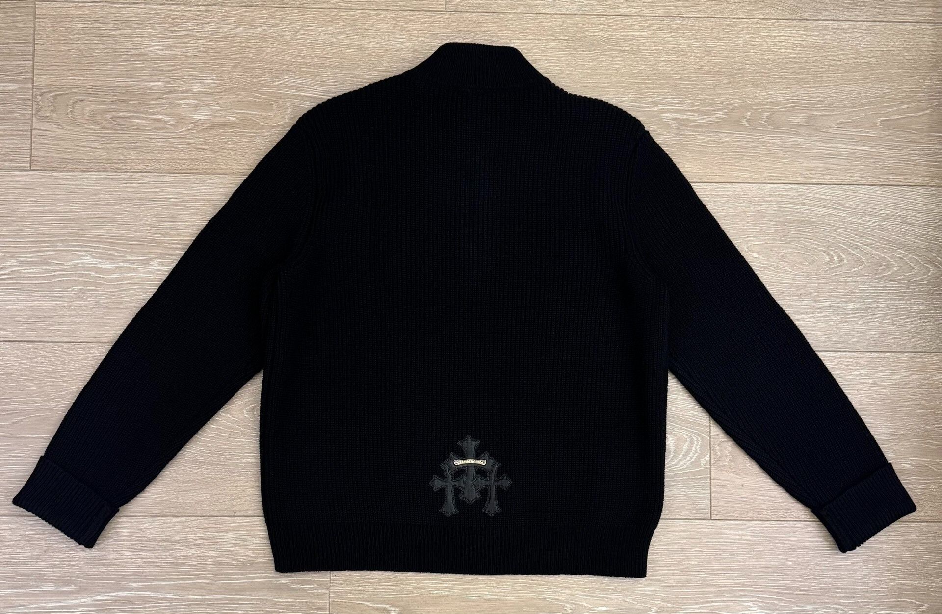 Chrome Hearts Chrome Hearts Black Cashmere Half-Zip Sweater Size US L / EU 52-54 / 3 - 2 Thumbnail