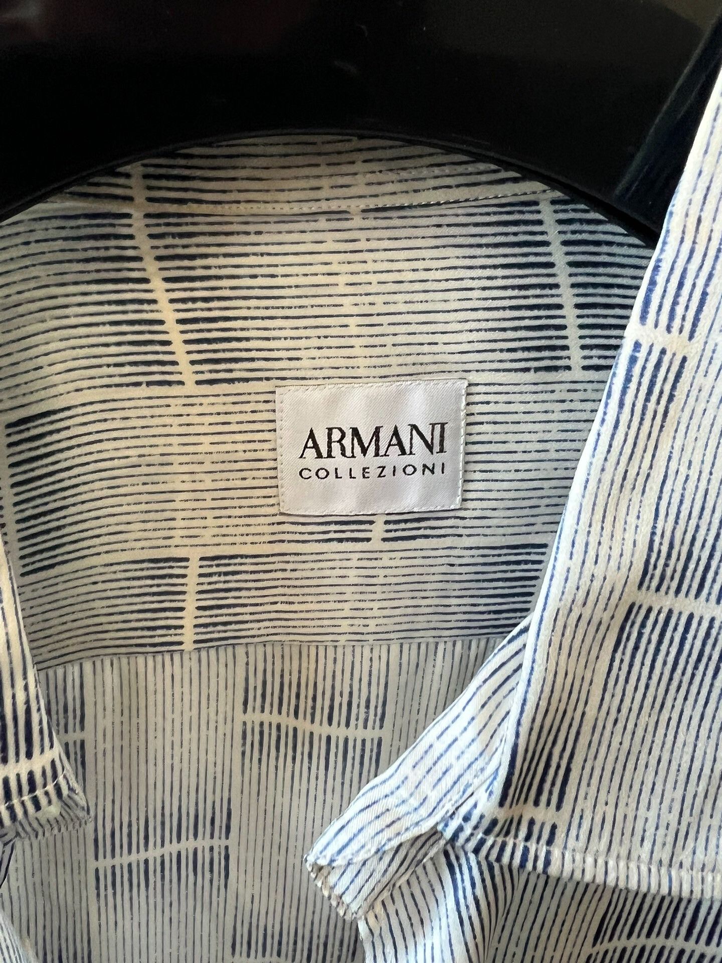 Armani Armani Silk Shirt with Unique Pattern Size L / US 10 / IT 46 - 5 Thumbnail