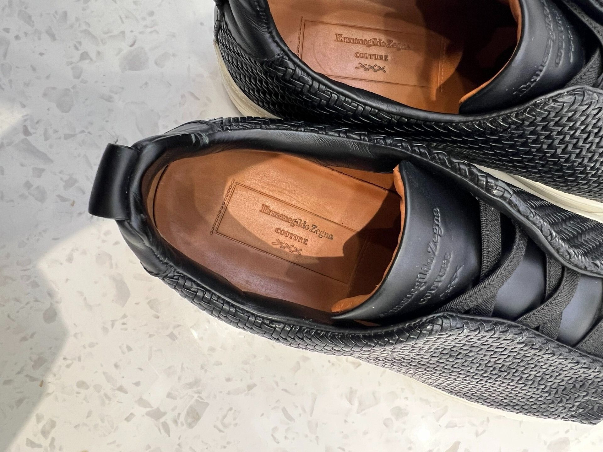 Ermenegildo Zegna Ermenegildo Zegna Triple Stitch Black Shoes Size US 9 / EU 42 - 3 Thumbnail
