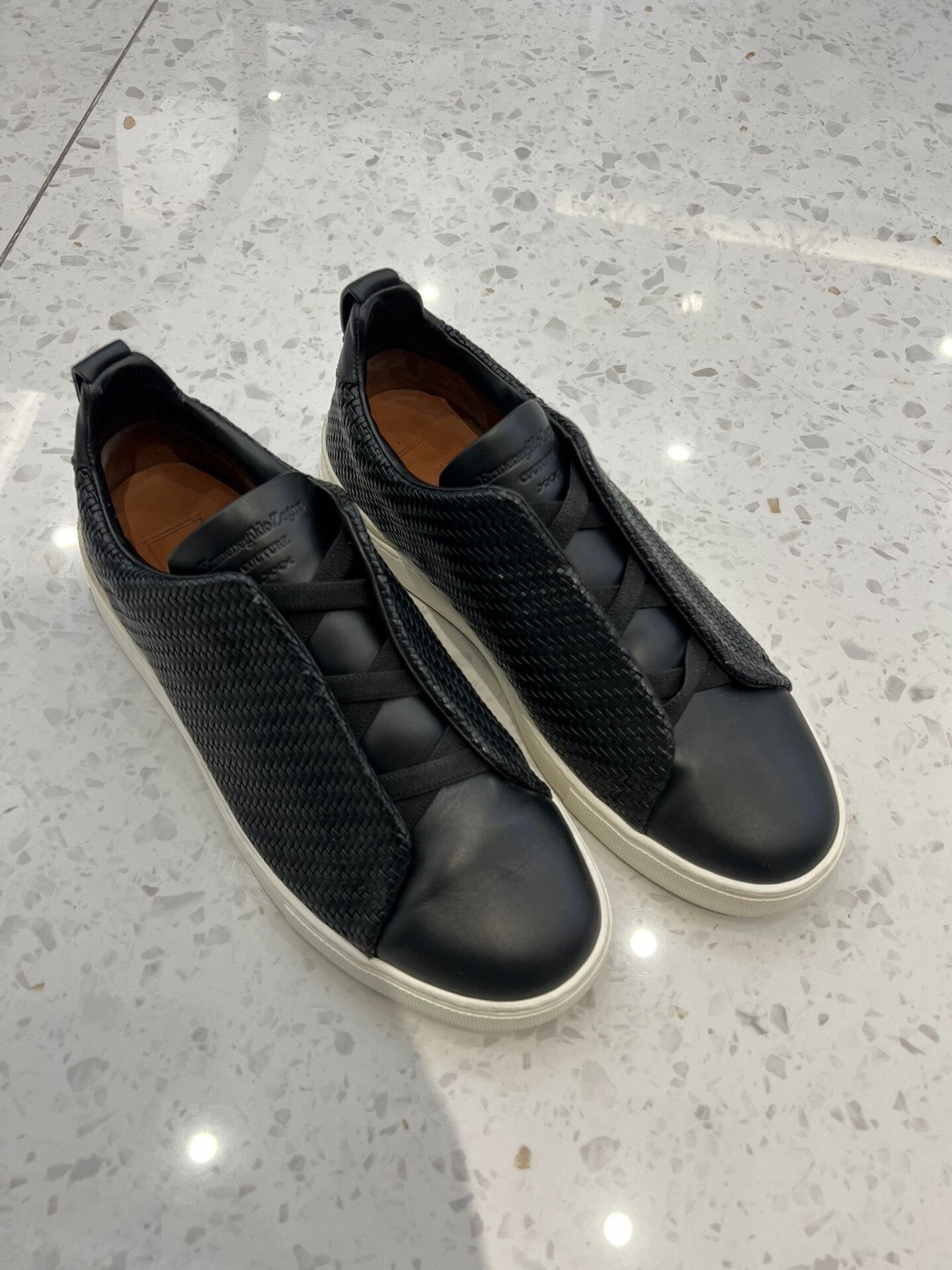 Ermenegildo Zegna Ermenegildo Zegna Triple Stitch Black Shoes Size US 9 / EU 42 - 2 Thumbnail