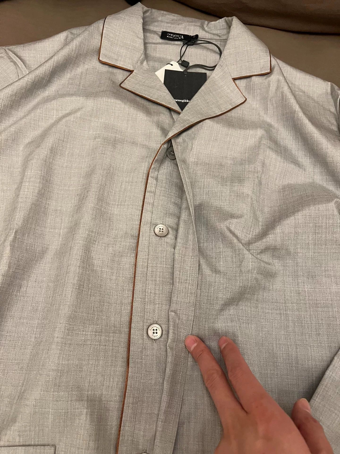 Ermenegildo Zegna Zegna 100% Silk Suit in Light Gray Size US XL / EU 56 / 4 - 3 Thumbnail