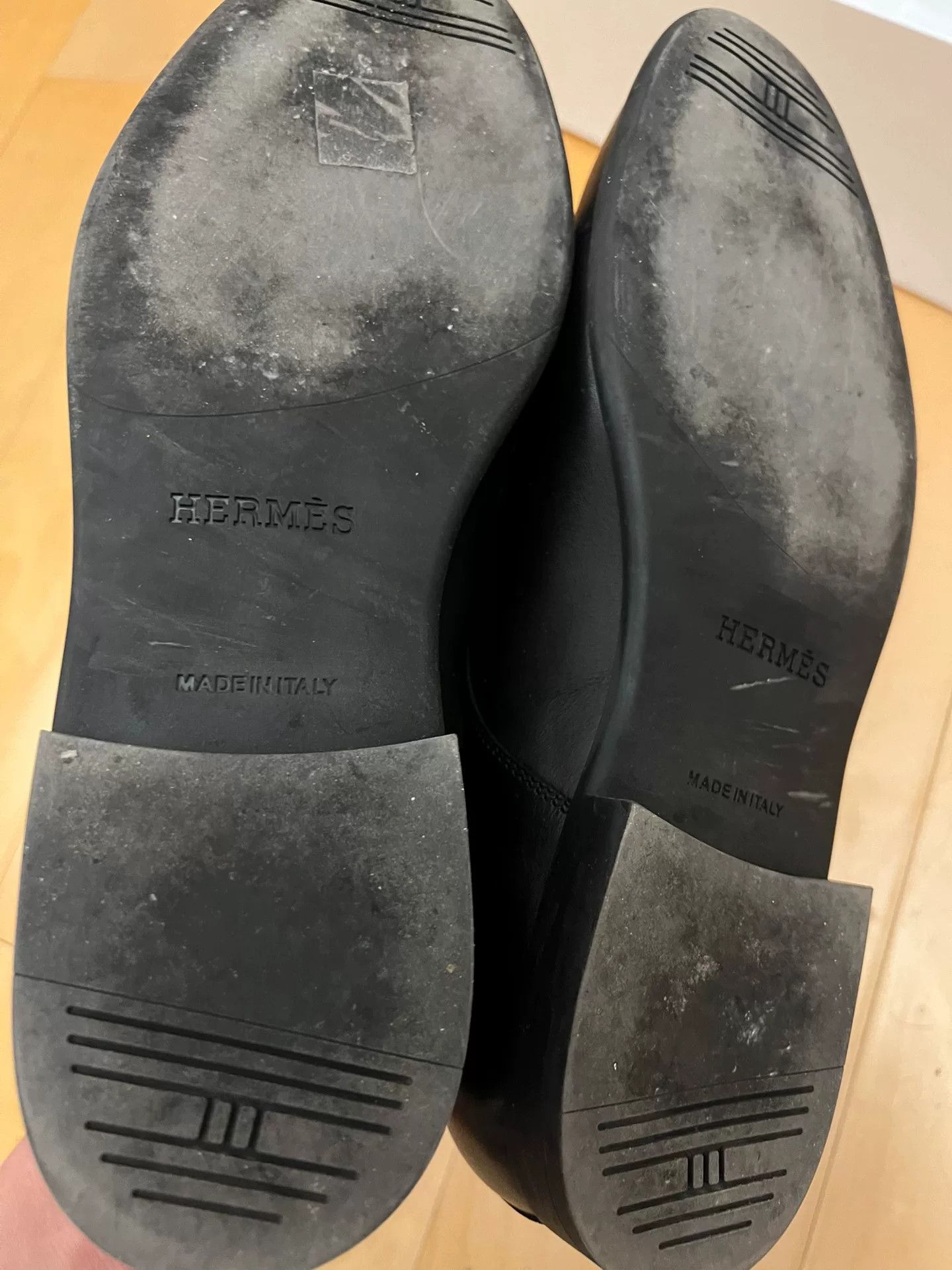 Hermes Hermes Black Leather Shoes Size 42 Size US 9 / EU 42 - 5 Thumbnail