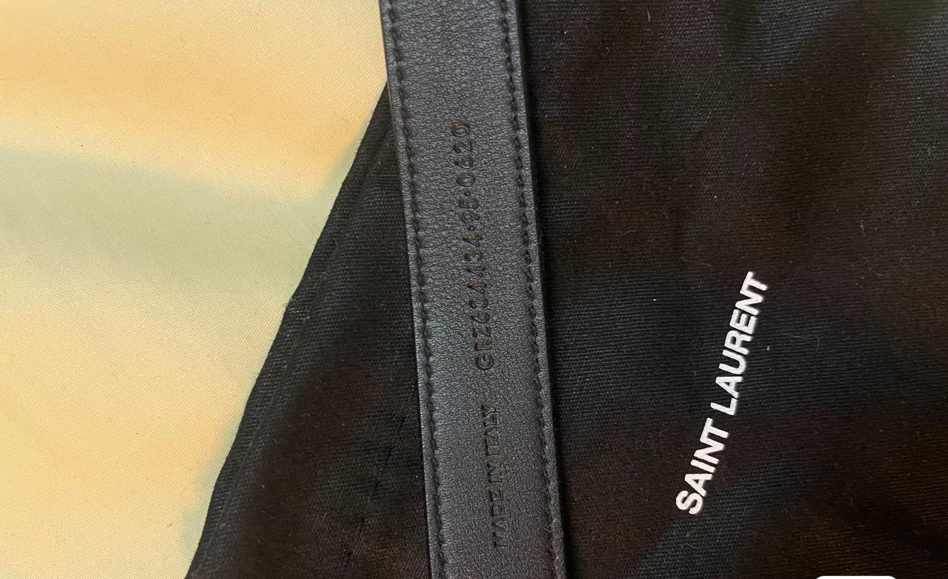 Yves Saint Laurent Saint Laurent Crocodile Pattern Belt Unisex Size ONE SIZE - 5 Thumbnail