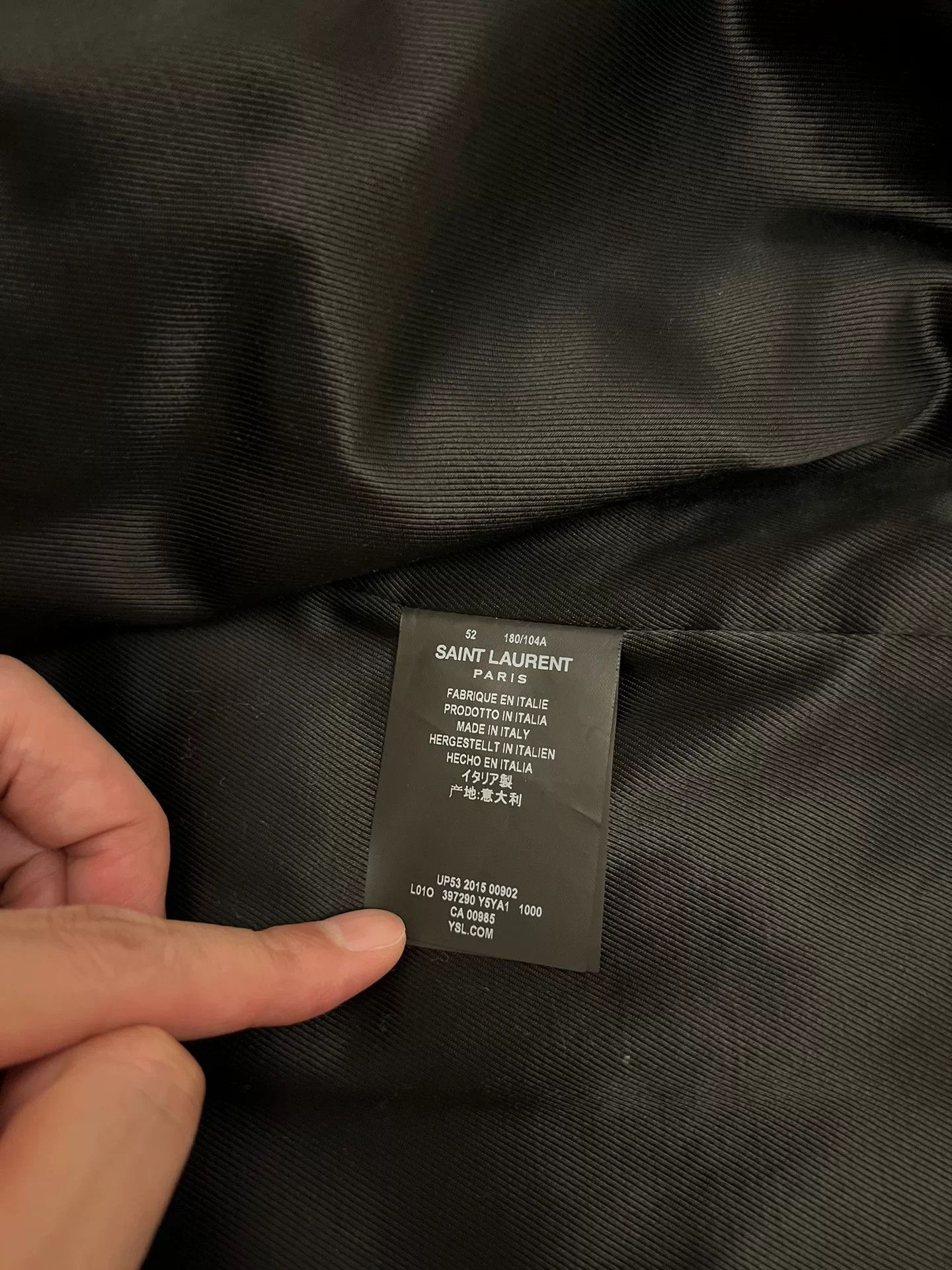 Yves Saint Laurent Saint Laurent Classic Black Leather Jacket Size US L / EU 52-54 / 3 - 8 Thumbnail