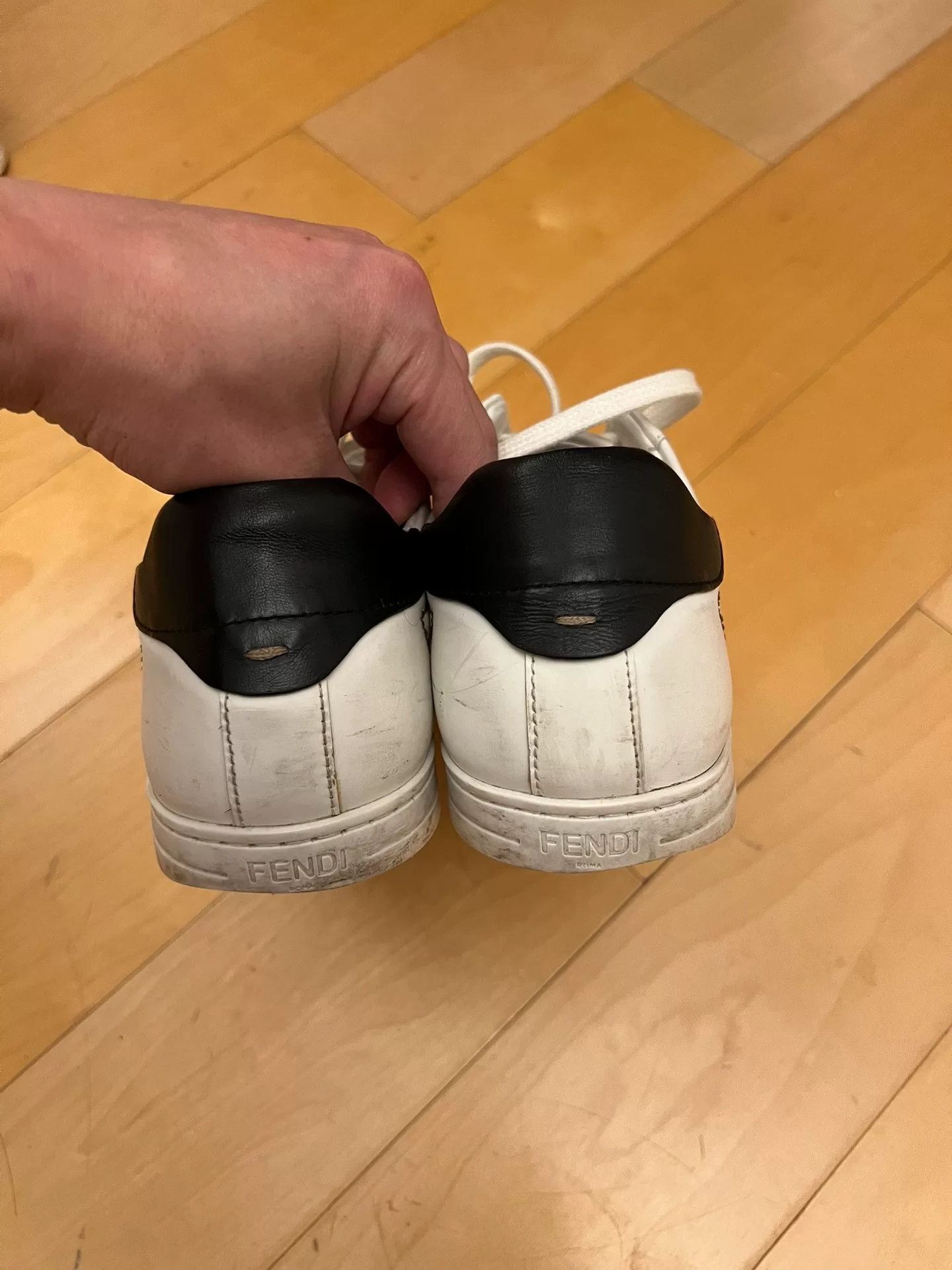 Fendi Fendi Men's White Casual Sneakers Size US 9 / EU 42 - 4 Thumbnail