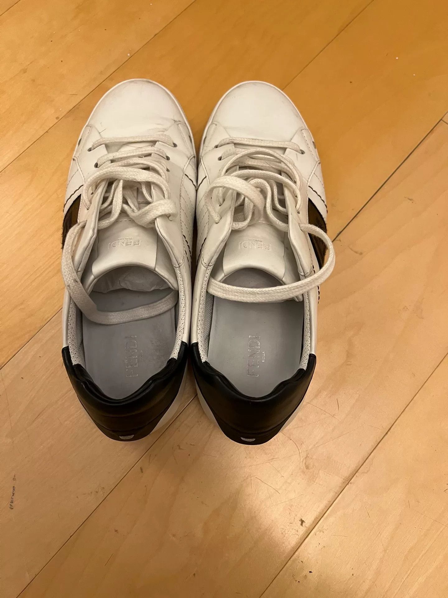 Fendi Fendi Men's White Casual Sneakers Size US 9 / EU 42 - 3 Thumbnail