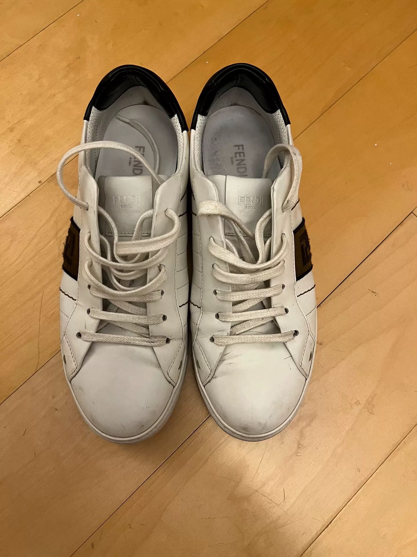 Fendi Fendi Men's White Casual Sneakers Size US 9 / EU 42 - 5 Thumbnail