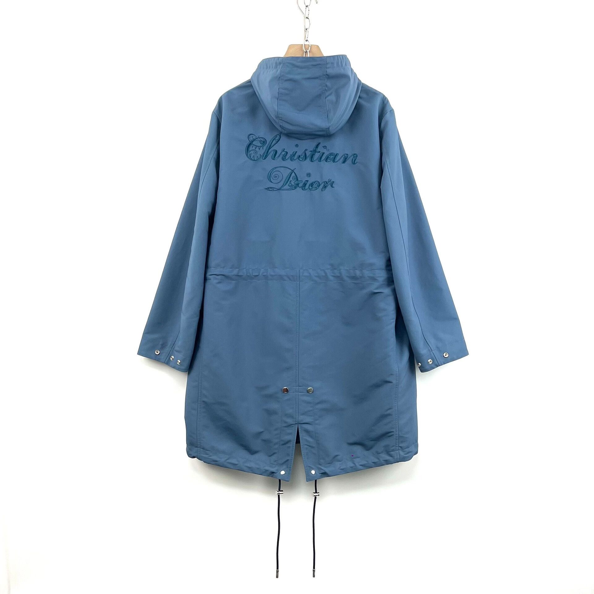 Dior Dior x Kenny Scharf Embroidered Logo Blue Hooded Parka Size US S / EU 44-46 / 1 - 2 Thumbnail