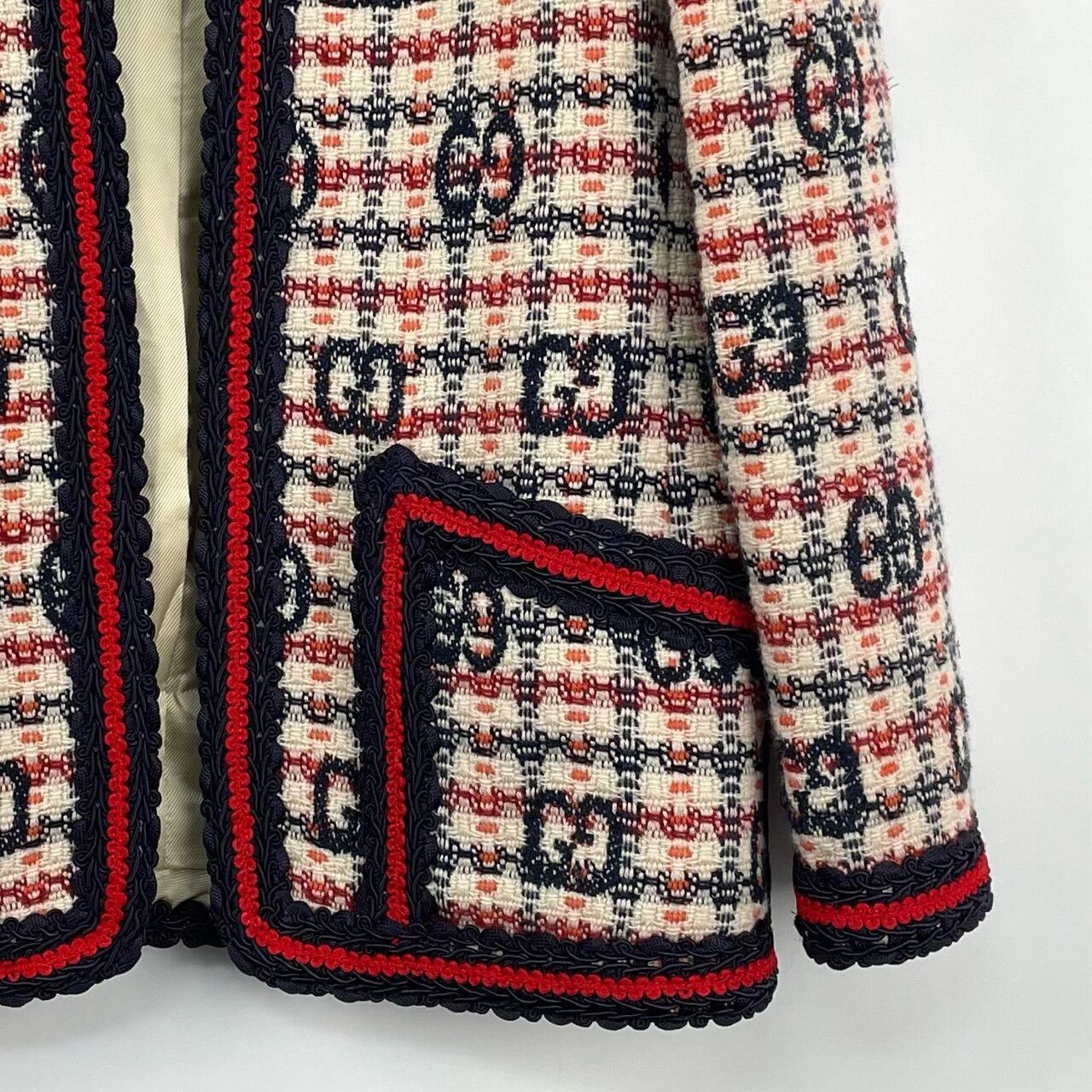 Gucci Gucci Double G Print Tweed Coat Size XS / US 0-2 / IT 36-38 - 6 Thumbnail