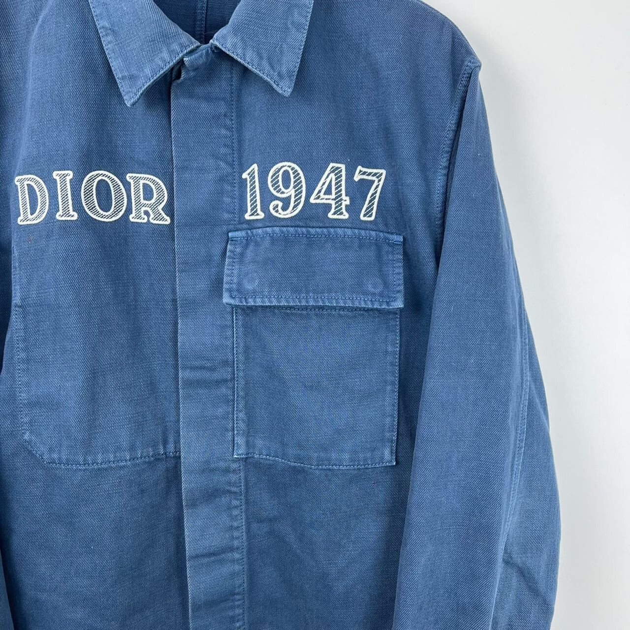 Dior Dior 1947 Embroidered Logo Denim Jacket Size US S / EU 44-46 / 1 - 3 Thumbnail