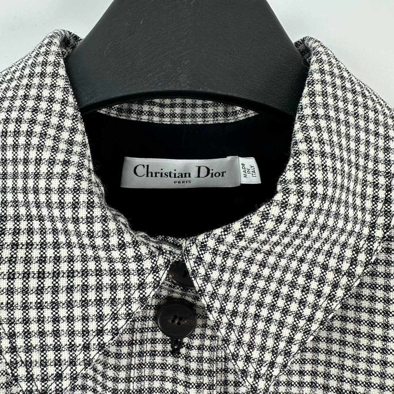 Dior Dior Houndstooth Sleeveless Wool Dress Size XS / US 0-2 / IT 36-38 - 3 Thumbnail