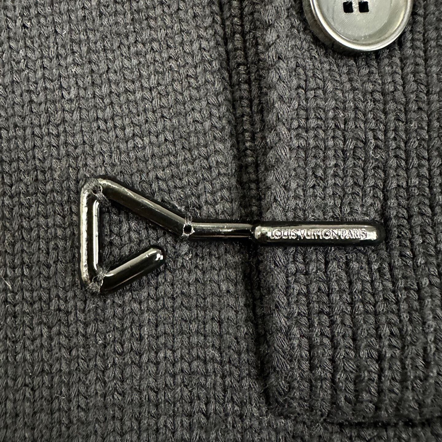 Louis Vuitton Louis Vuitton Black Polo Collar Wool Sweater Size US M / EU 48-50 / 2 - 8 Thumbnail
