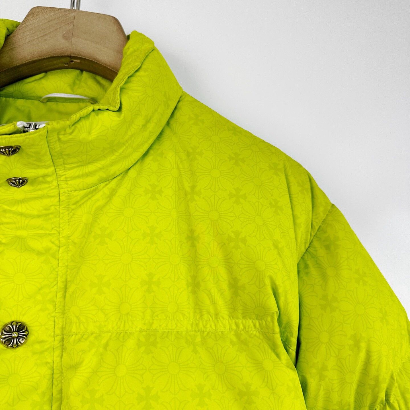 Chrome Hearts Chrome Hearts Neon Green Jacquard Logo Down Jacket Size US S / EU 44-46 / 1 - 5 Thumbnail