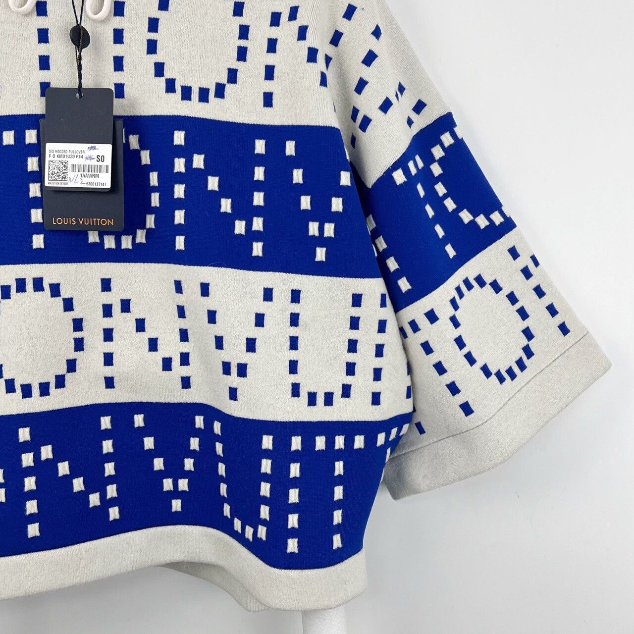 Louis Vuitton Louis Vuitton Blue White Logo Cape Sweatshirt Size S / US 4 / IT 40 - 4 Thumbnail