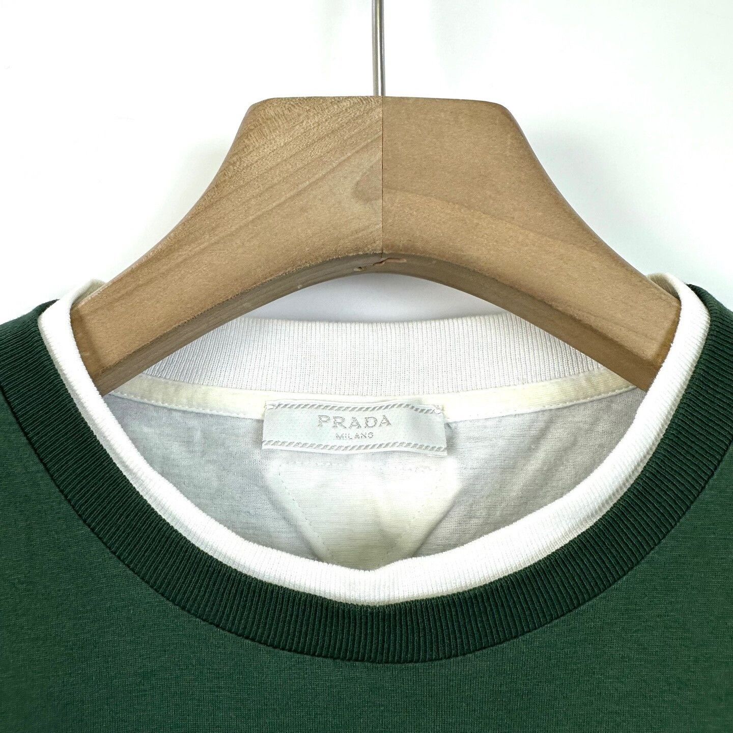 Prada Prada 2024 SS Green Fake Two-Piece Short Sleeve Size US M / EU 48-50 / 2 - 3 Thumbnail