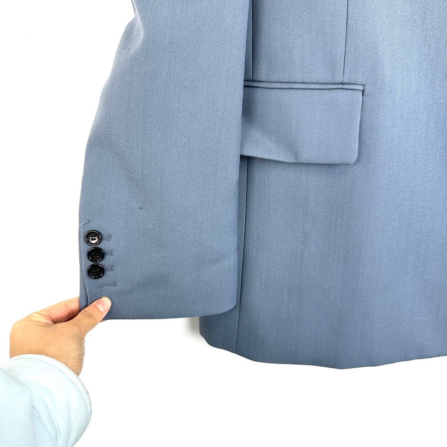 WE11DONE We11done Blue Embossed Logo Lapel Blazer Size XS / US 0-2 / IT 36-38 - 6 Thumbnail