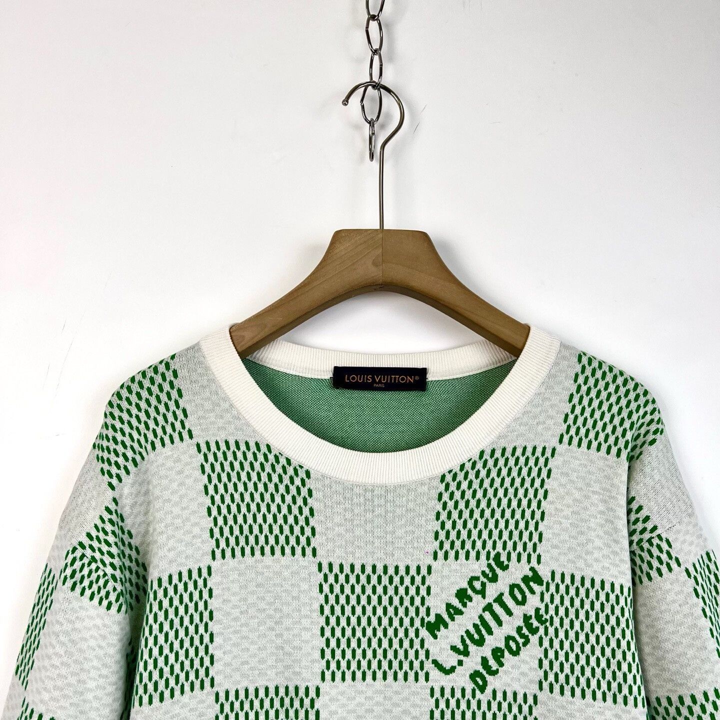 Louis Vuitton LV x Pharrell Checkered Knit Short-Sleeve Size US XL / EU 56 / 4 - 3 Thumbnail