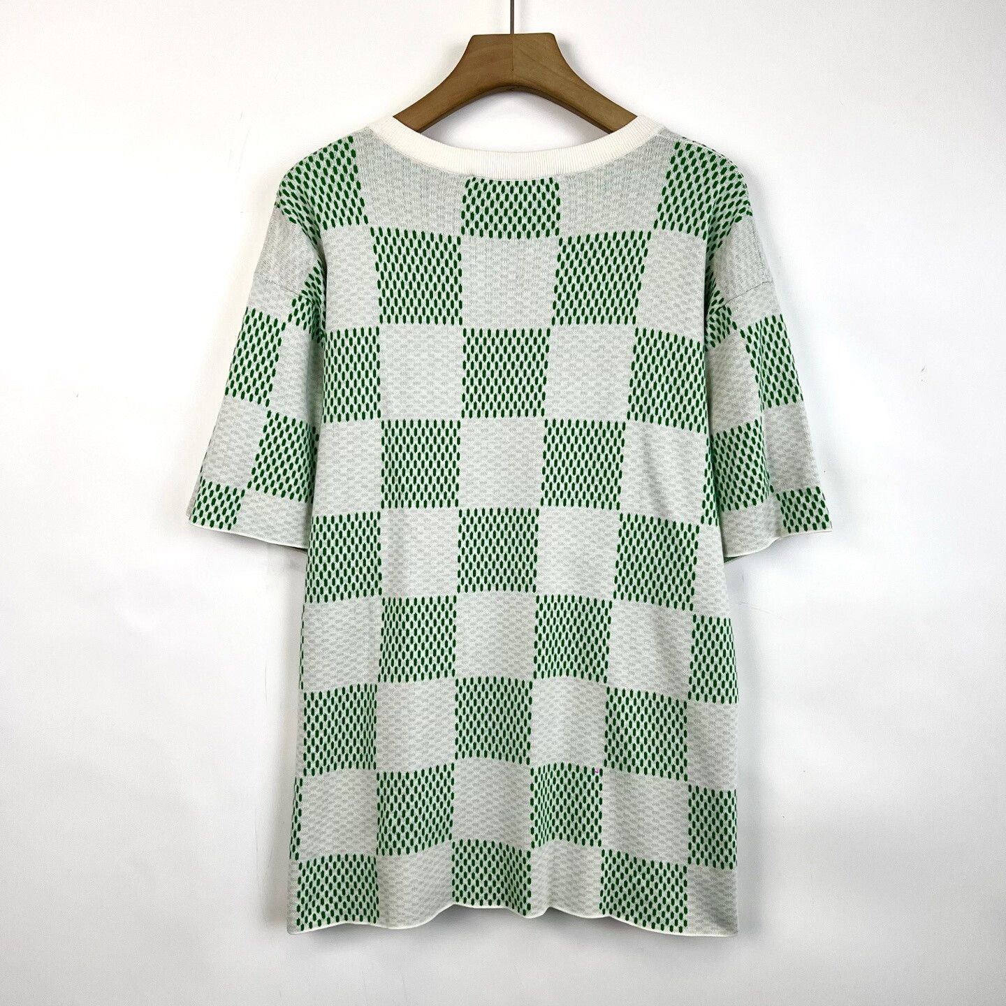 Louis Vuitton LV x Pharrell Checkered Knit Short-Sleeve Size US XL / EU 56 / 4 - 2 Thumbnail