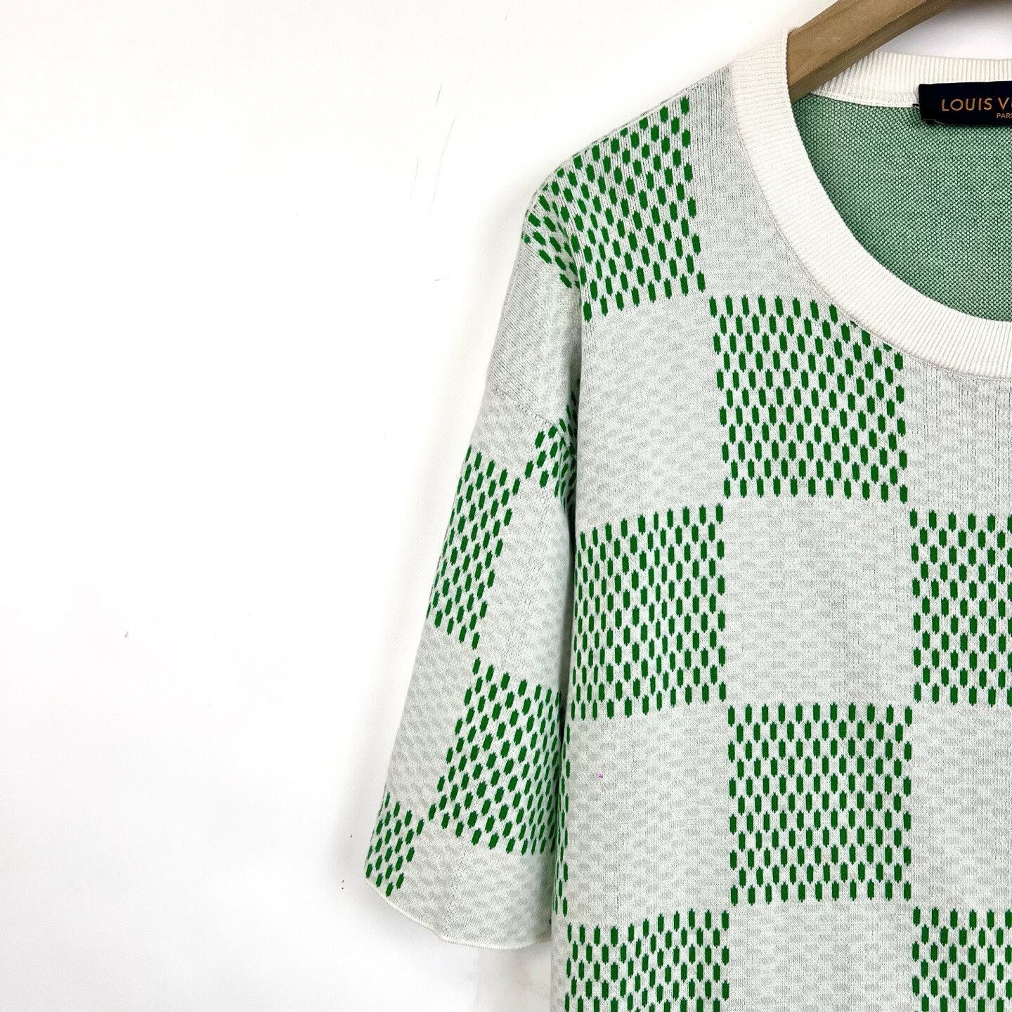 Louis Vuitton LV x Pharrell Checkered Knit Short-Sleeve Size US XL / EU 56 / 4 - 5 Thumbnail