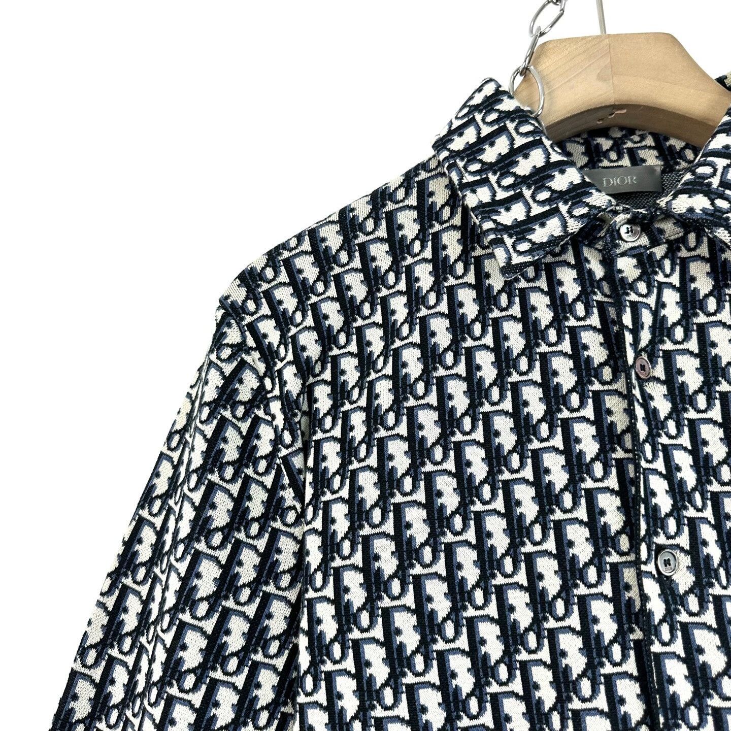 Dior Dior Monogram Logo Long Sleeve Cotton Shirt Size S / US 4 / IT 40 - 6 Thumbnail