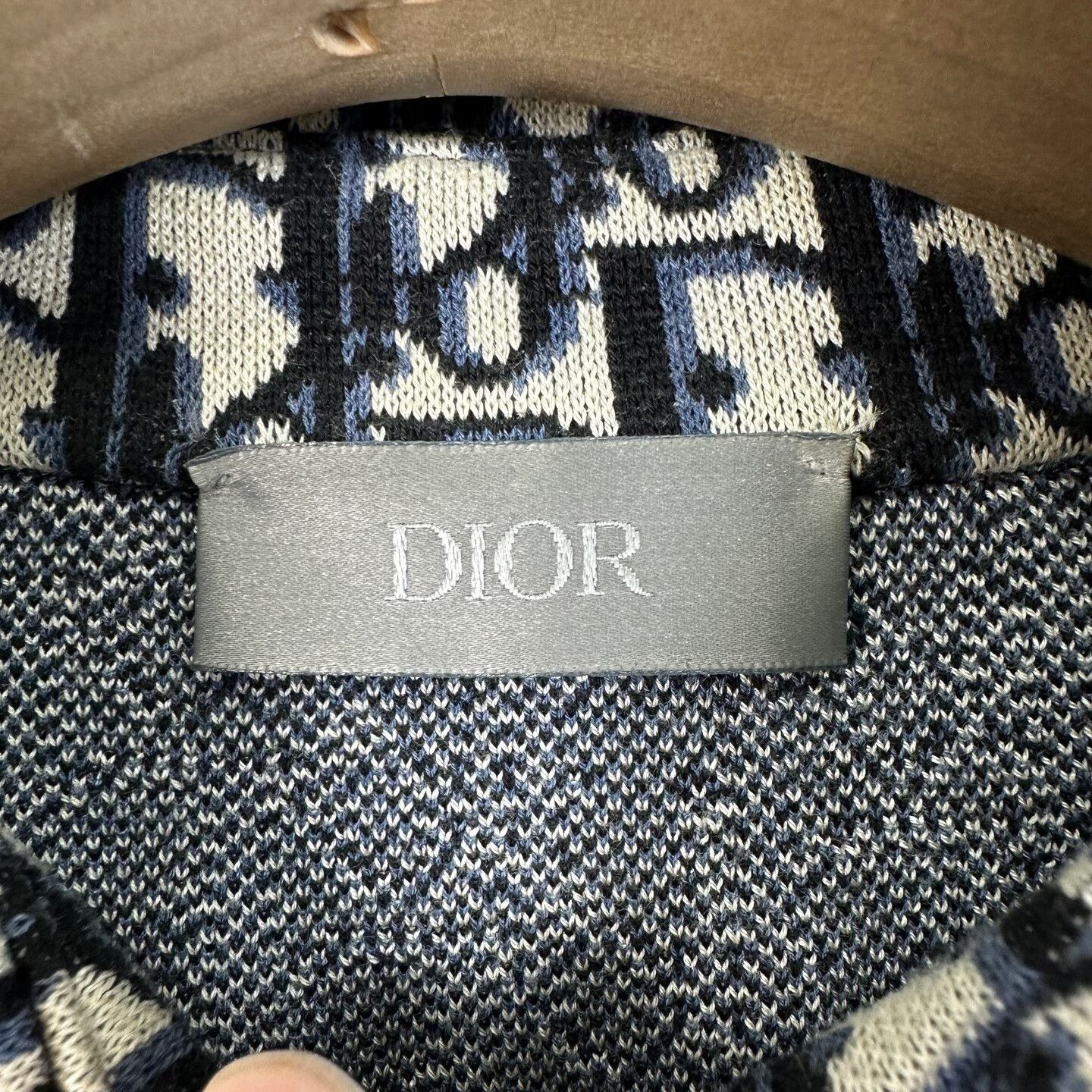 Dior Dior Monogram Logo Long Sleeve Cotton Shirt Size S / US 4 / IT 40 - 4 Thumbnail