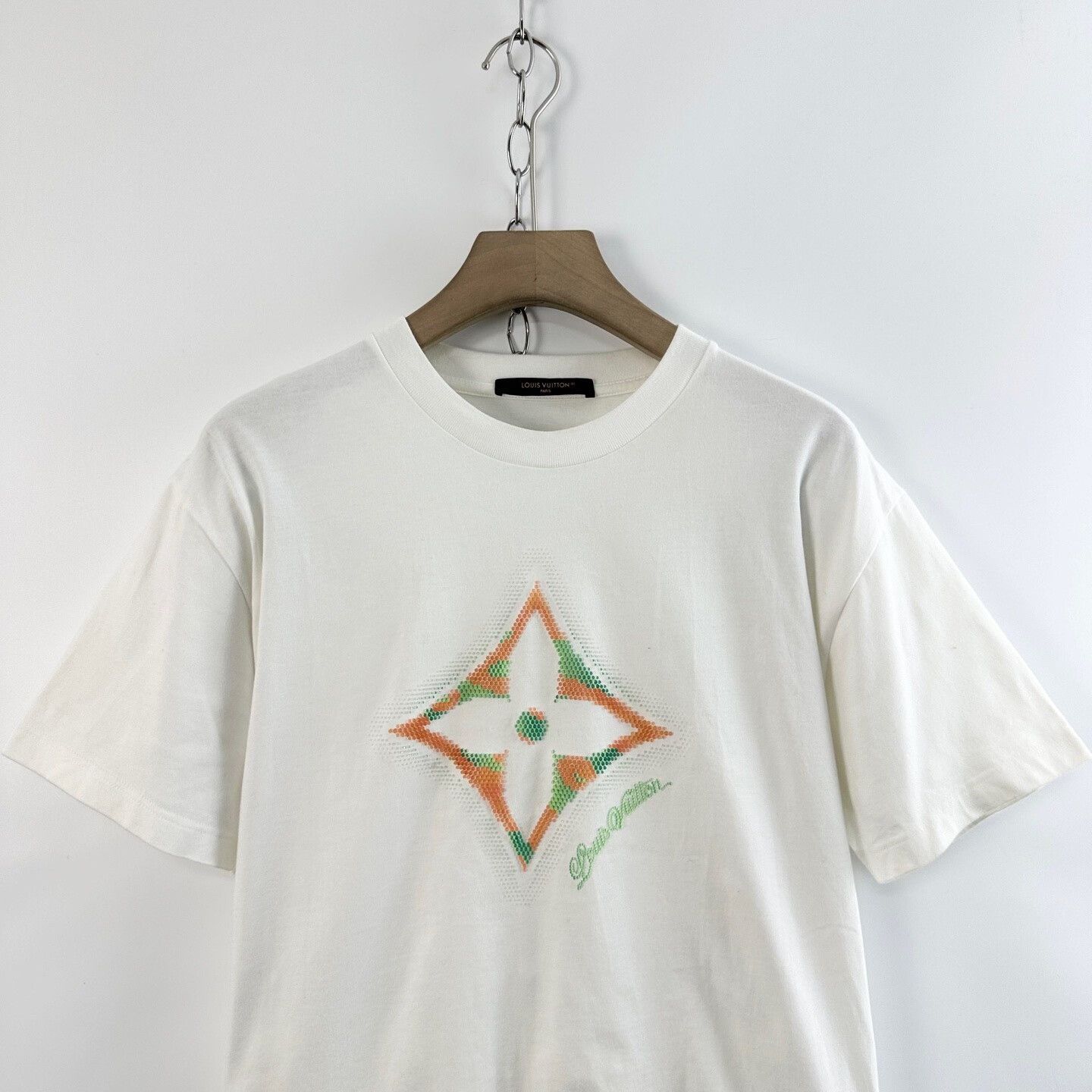 Louis Vuitton Louis Vuitton 25SS Men's Clover Rhinestone Logo Tee Size US M / EU 48-50 / 2 - 3 Thumbnail
