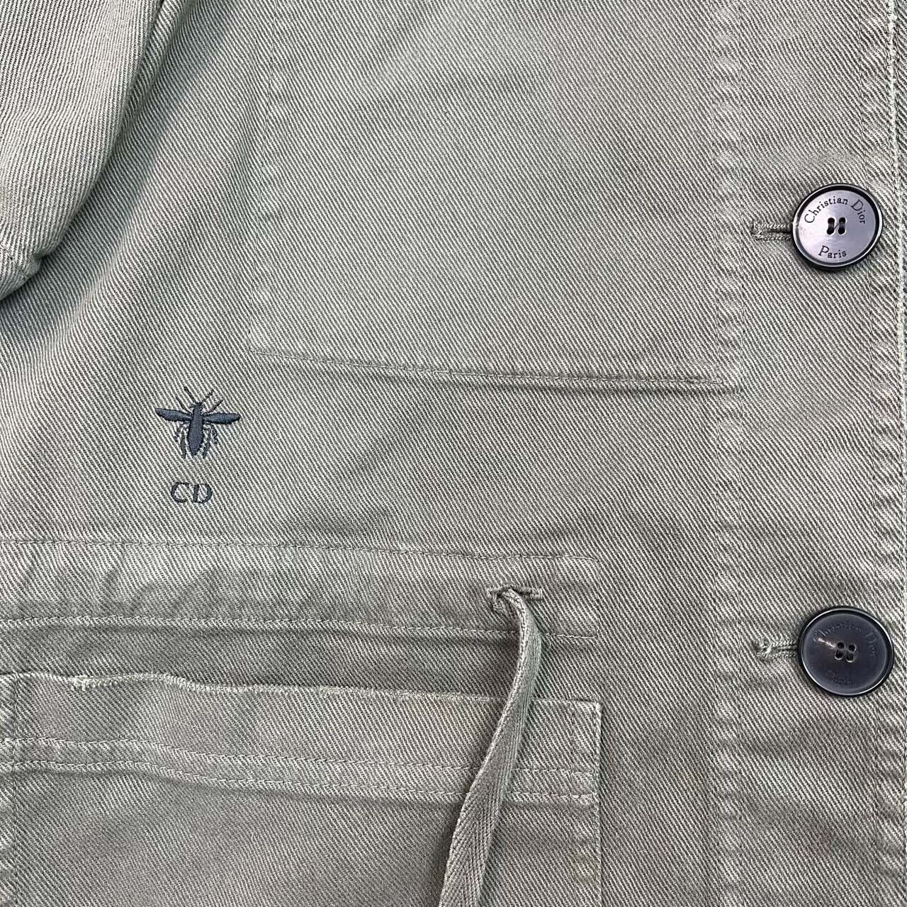 Dior Dior Bee Embroidery Green Utility Jacket Size S / US 4 / IT 40 - 4 Thumbnail