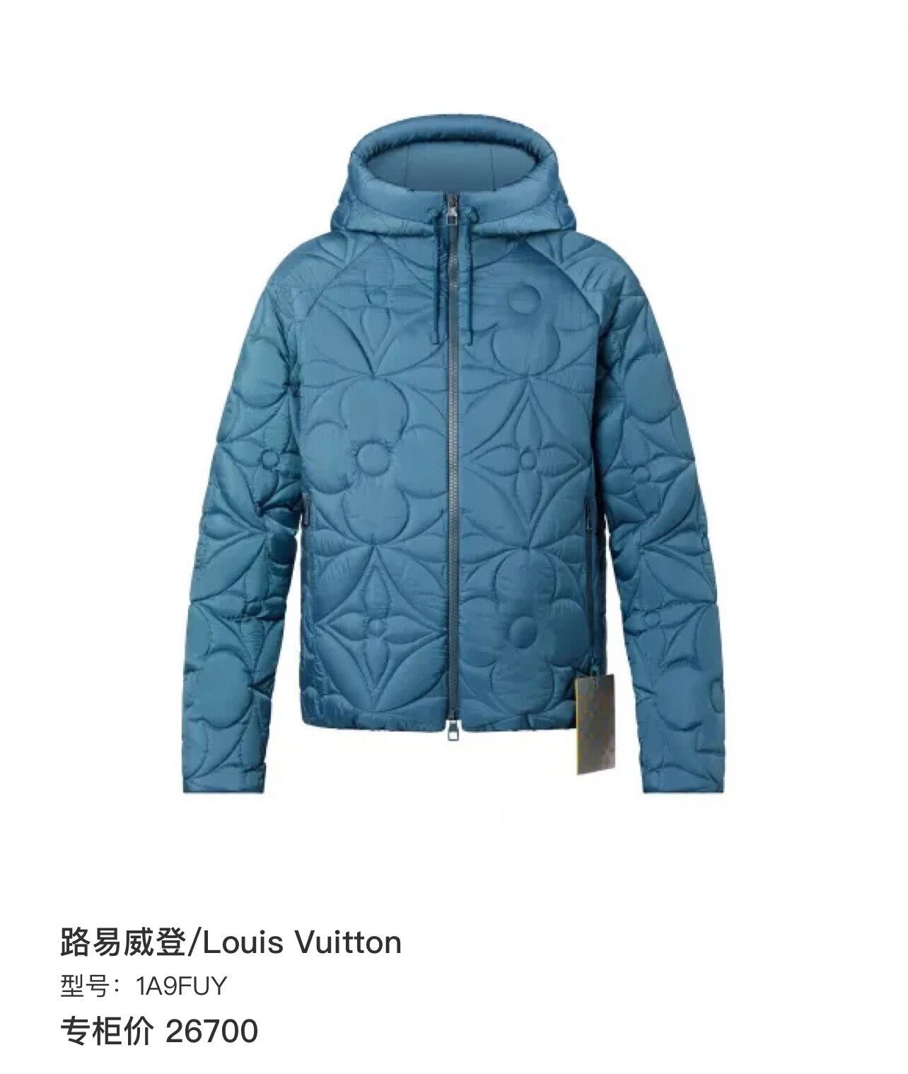 Louis Vuitton Louis Vuitton Blue Monogram Embossed Jacket Size US M / EU 48-50 / 2 - 9 Thumbnail
