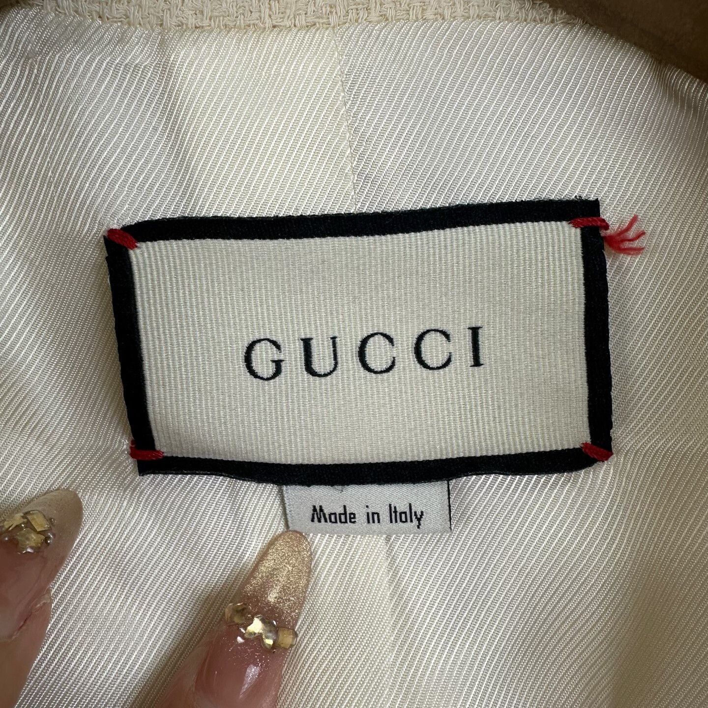 Gucci Gucci Beige Wool Single-Breasted Blazer Size M / US 6-8 / IT 42-44 - 5 Thumbnail