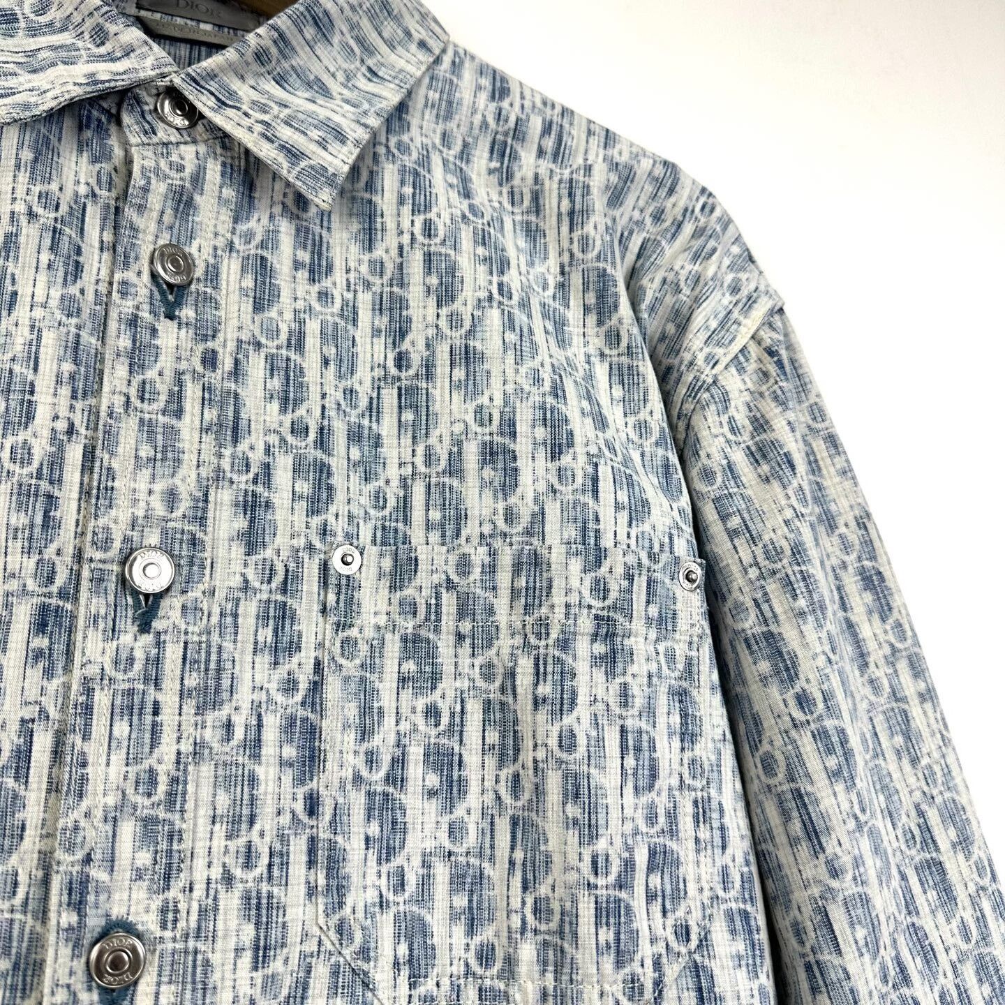 Dior Dior Men's Monogram Logo Denim Jacket Size US XXS / EU 40 - 5 Thumbnail